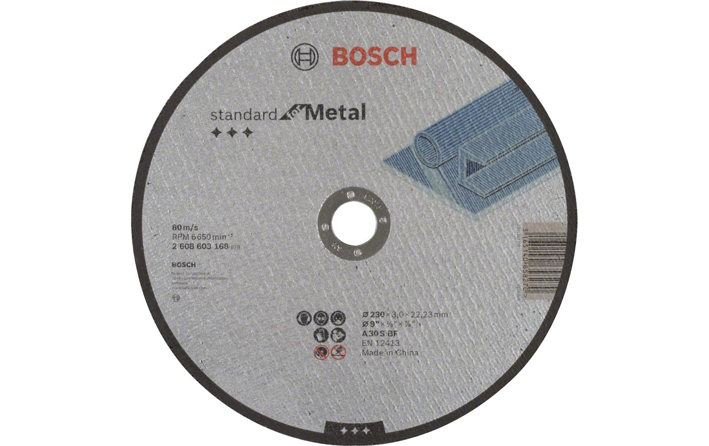 Bosch Professional Trennscheibe gerade Standard for Metal, 230 x 3 mm