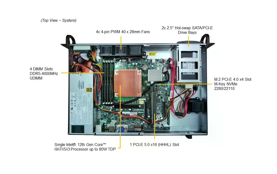 Supermicro Barebone IoT SuperServer SYS-111AD-HN2