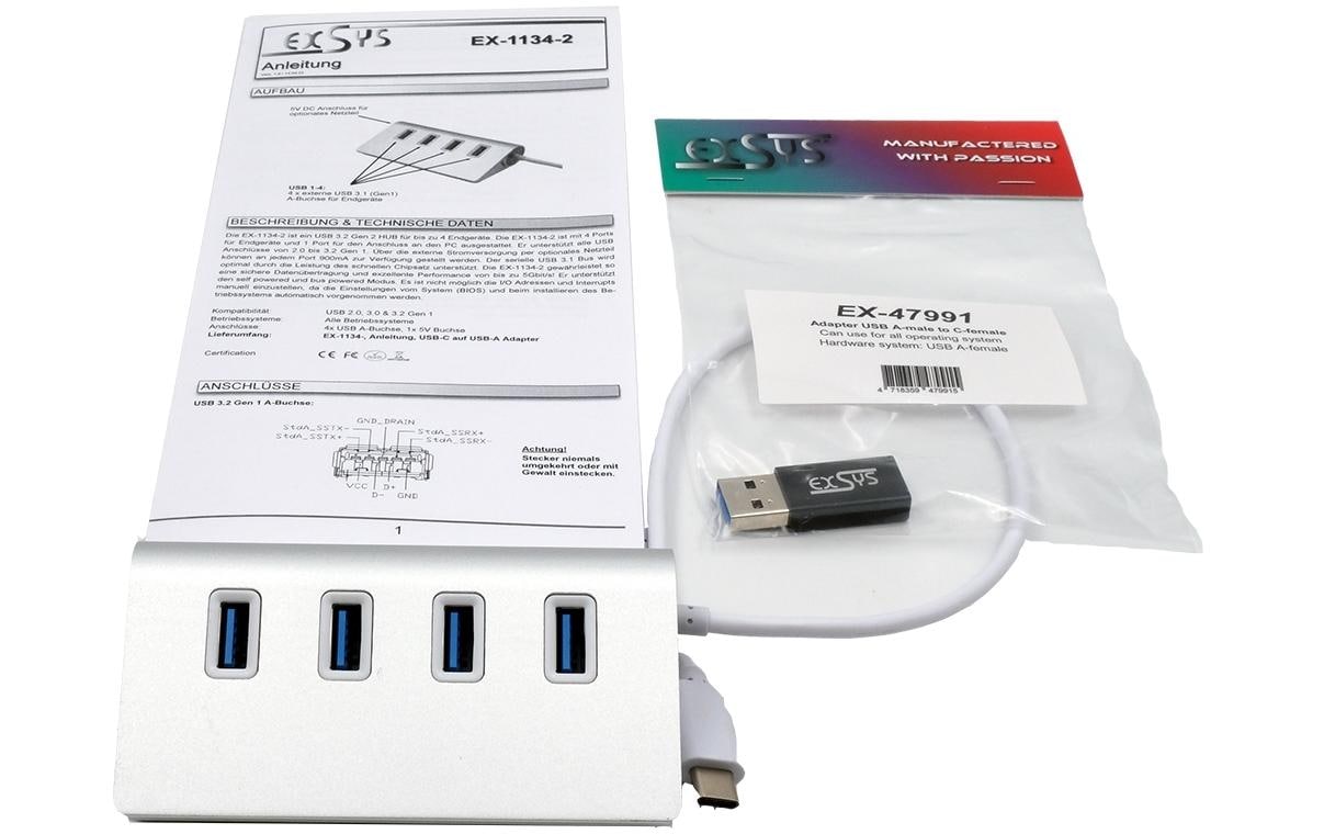 Exsys USB-Hub EX-1134-2
