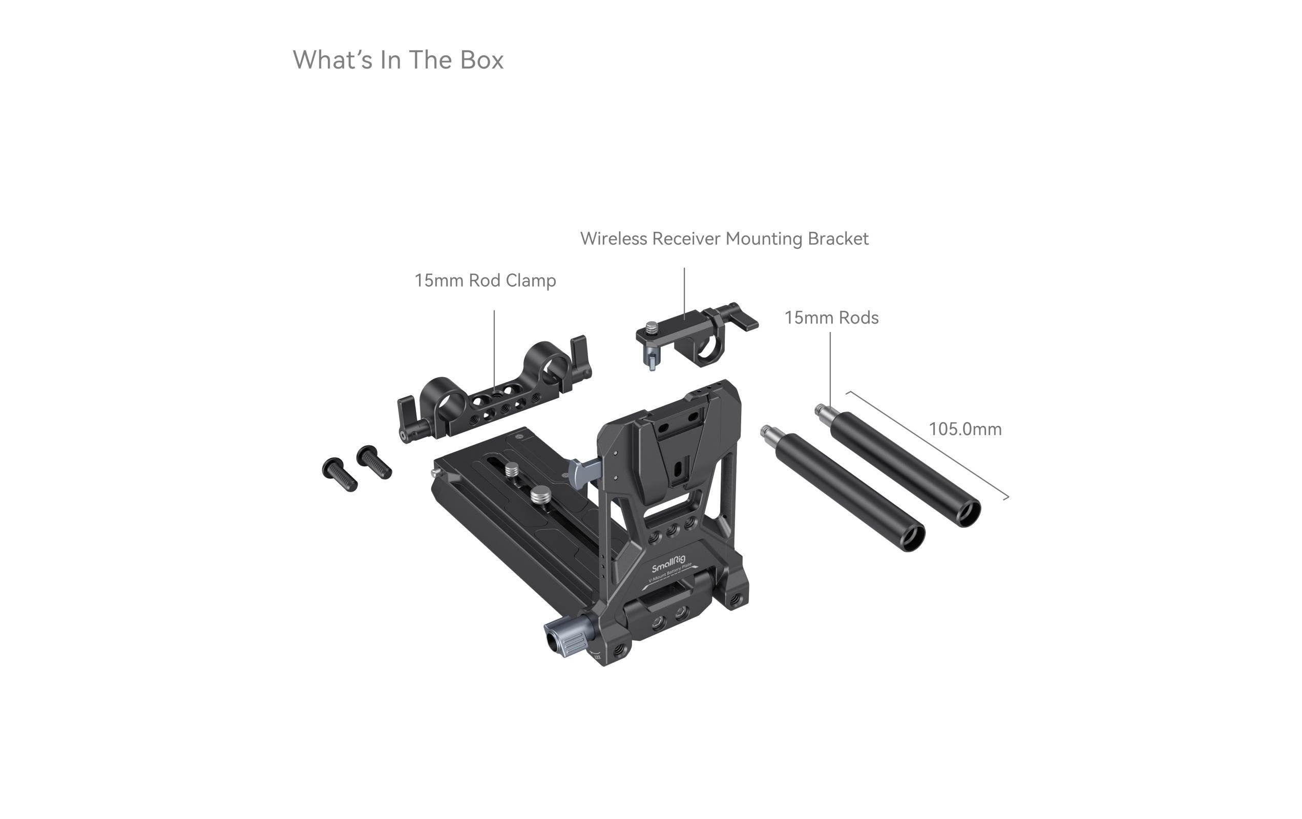 Smallrig Digitalkamera-Akku V-Mount Akku-Montageplatten-Kit