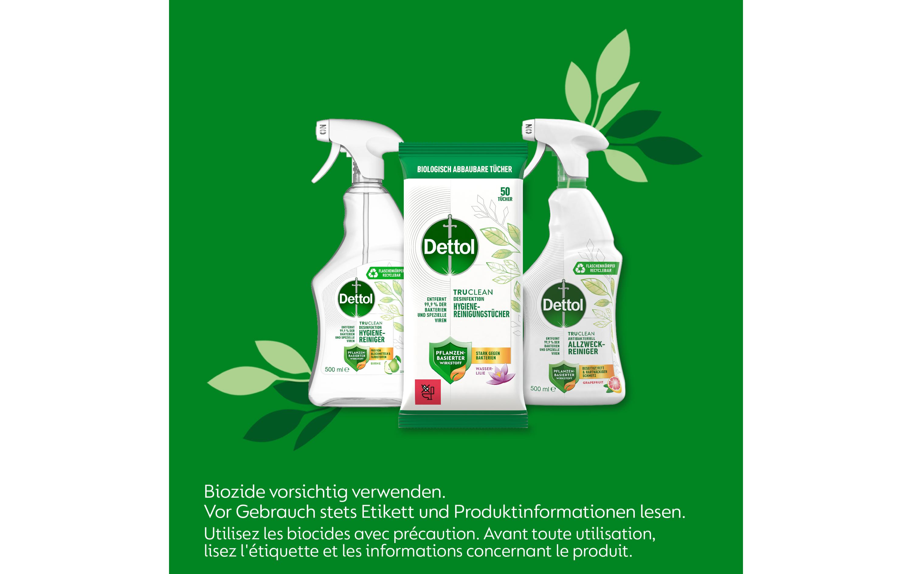 Dettol Allzweckreiniger Desinfektionstücher Wasserlilie 50 Stück