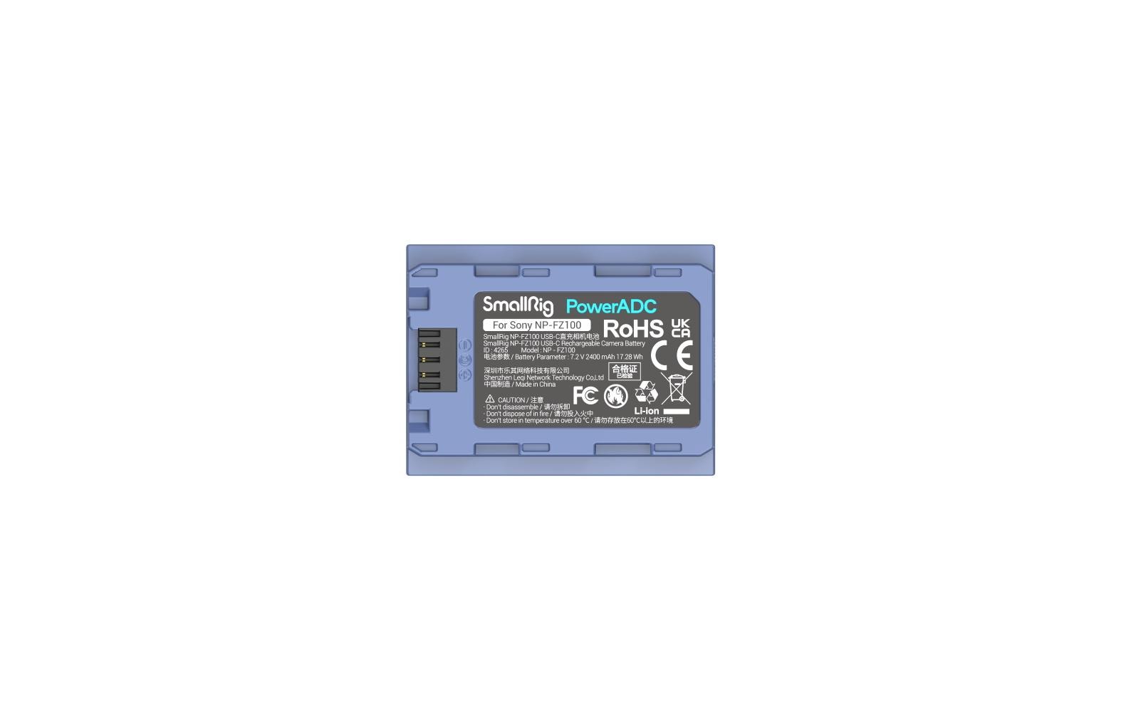 Smallrig Digitalkamera-Akku NP-FZ100 USB-C