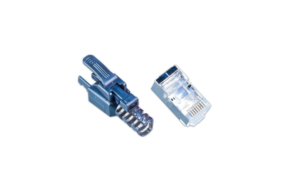 Wirewin Stecker RJ45 KAT6A Securelock 10 Stück, Schwarz