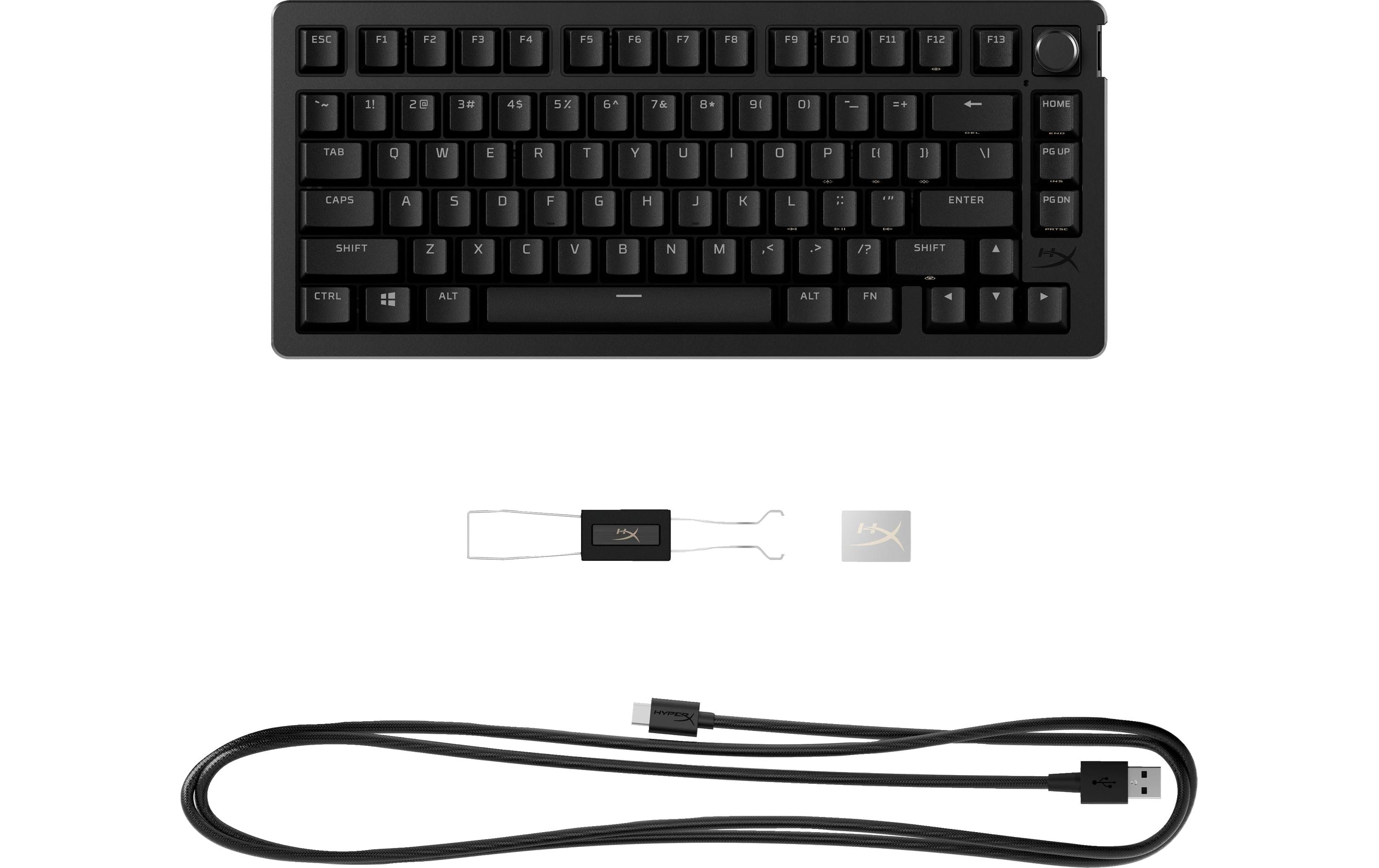 HyperX Gaming-Tastatur Alloy Rise 75 + Top Plate weiss