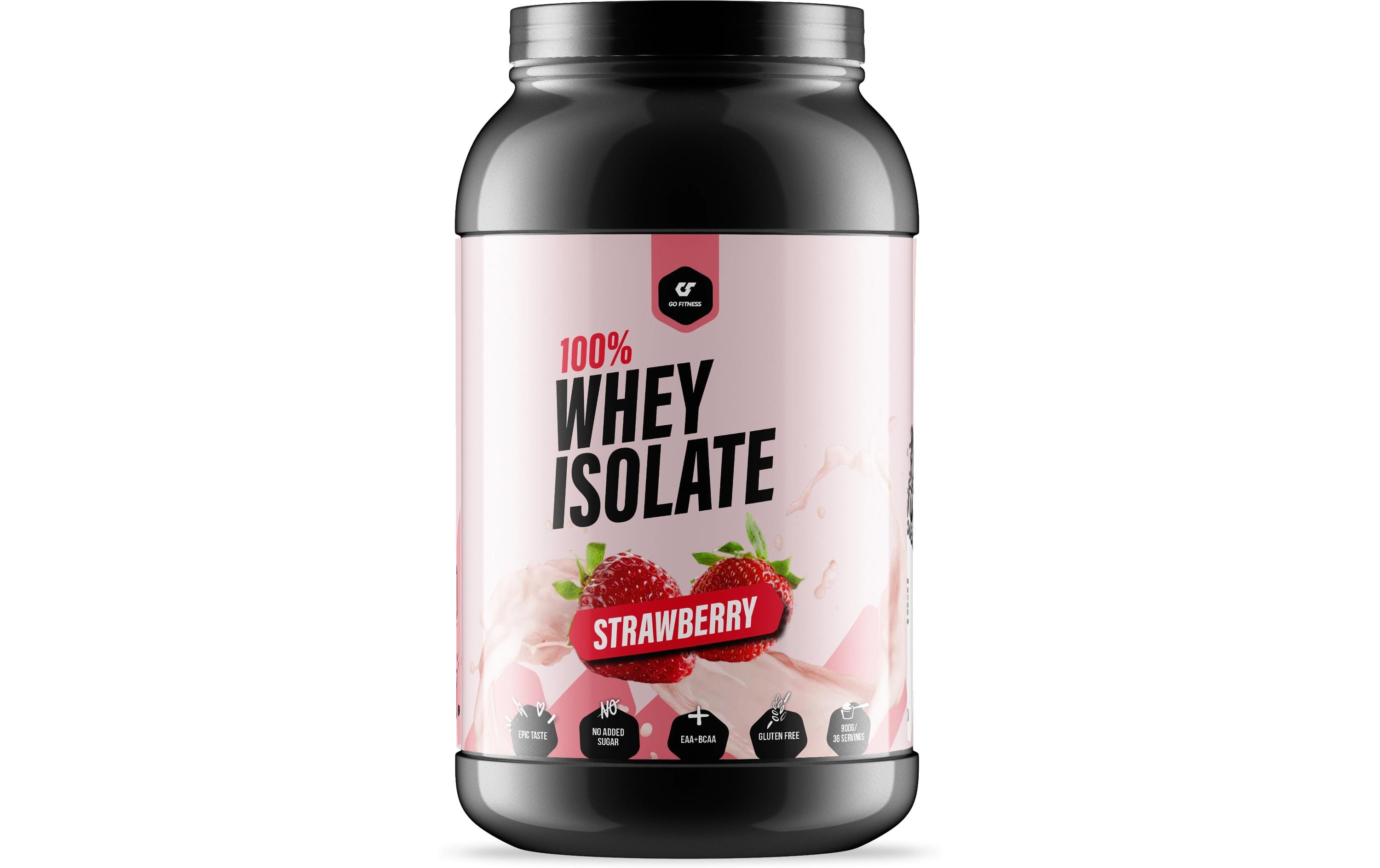 Go Fitness 100% Clear Whey Isolate Erdbeere, 900 g