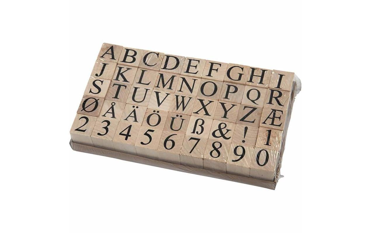 Creativ Company Stempelset Buchstaben/Zahlen 45-teilig