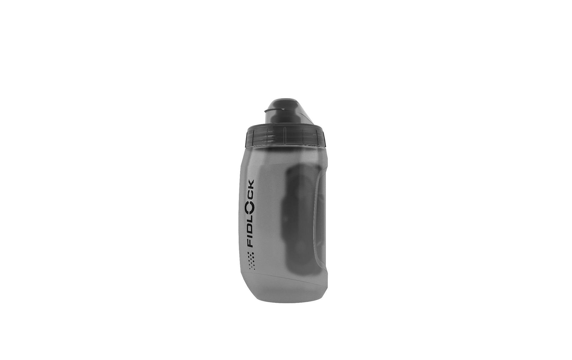 FIDLOCK Bidon Twist 0.45 l, Schwarz/Transparent mit Halterung