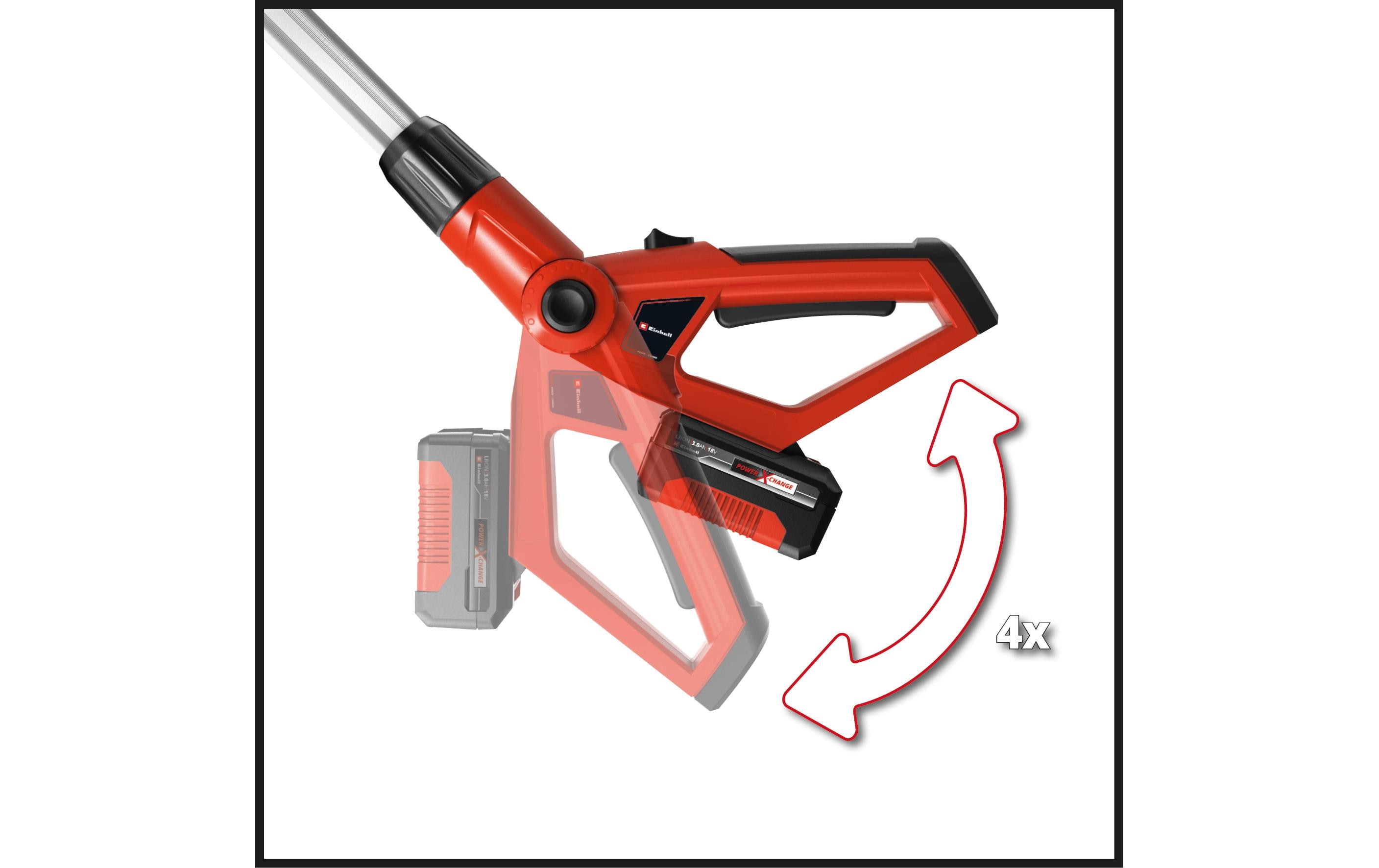 Einhell Akku-Heckenschere Hoch GE-HH 18/45 Li T-Solo