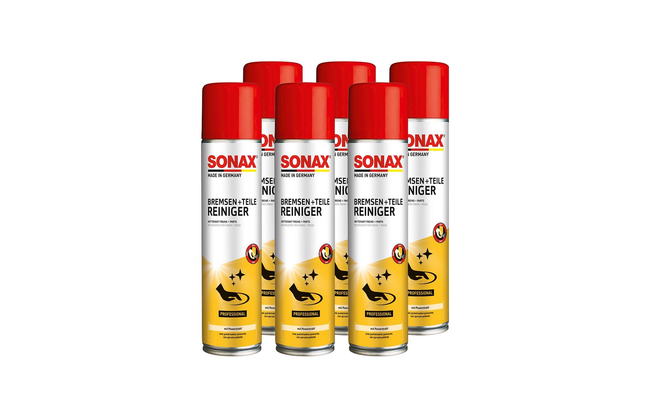 Sonax PROFESSIONAL Bremsenreiniger 6 Dosen 2400 ml