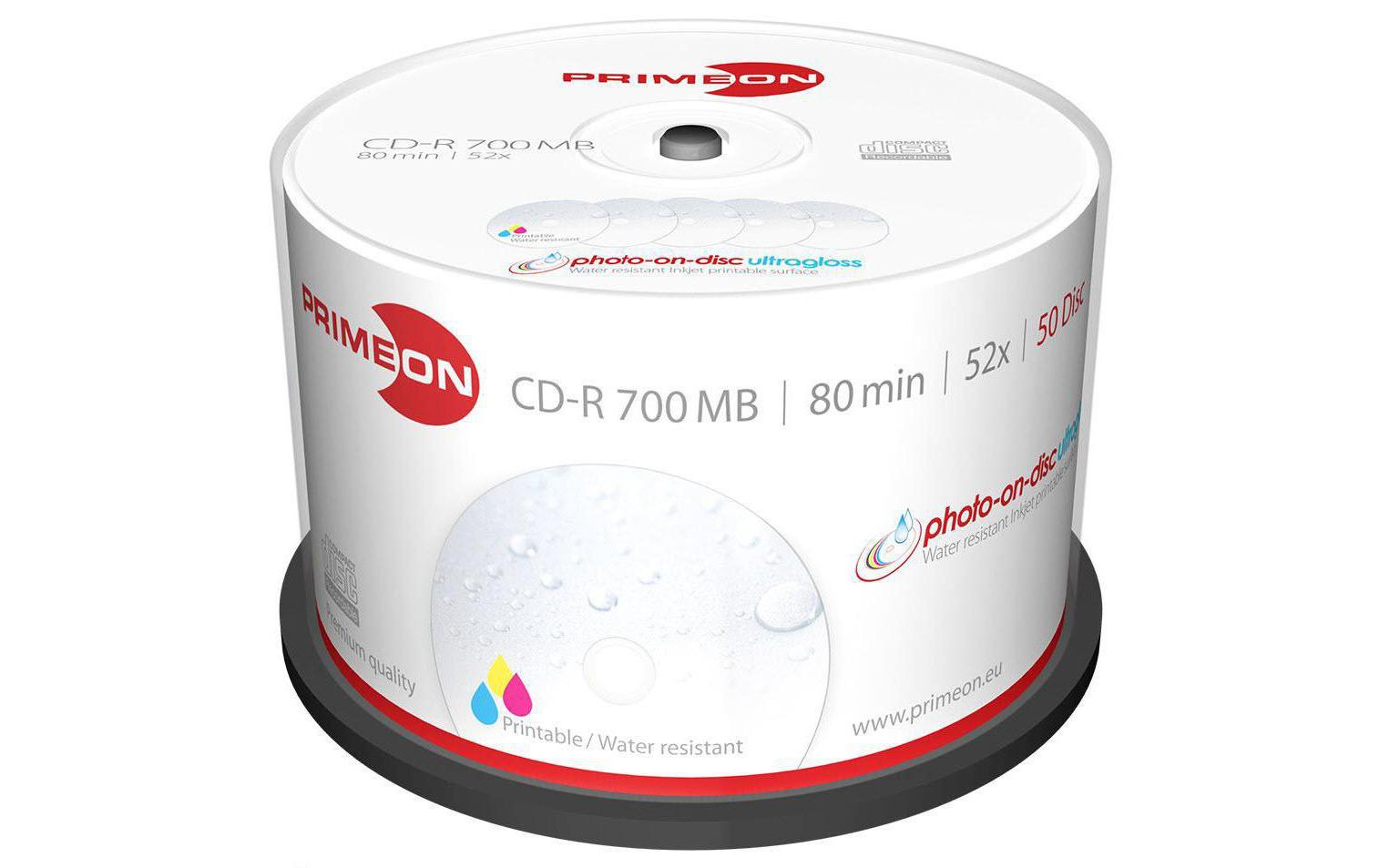 Primeon CD-R 0.7 GB, Spindel (50 Stück)