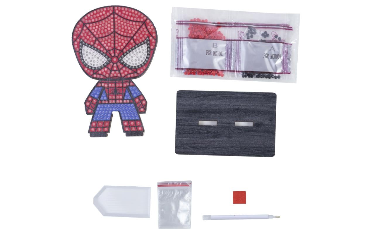 CRAFT Buddy Bastelset Crystal Art Buddies Spiderman Figur