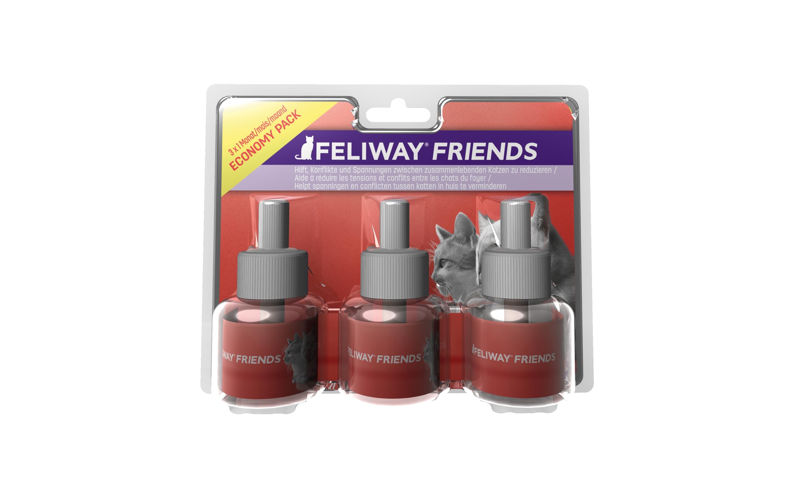 Feliway Wohlbefinden Friends Nachfüllflakon 3 Stück