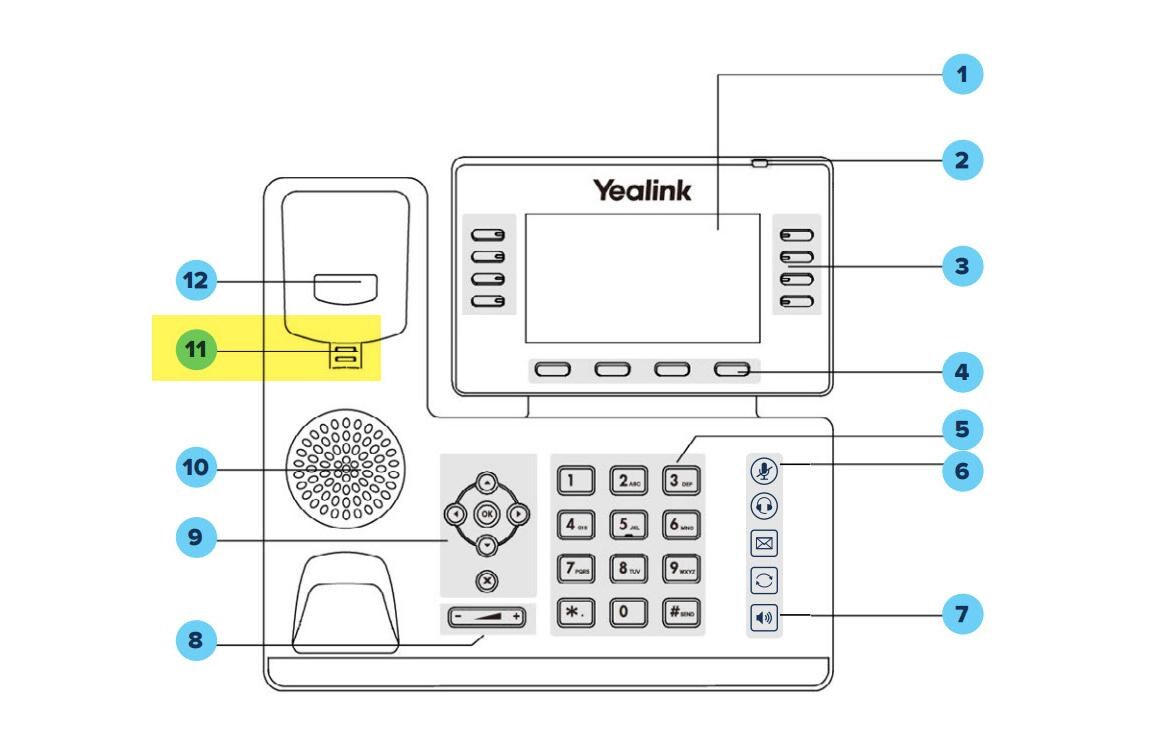 Yealink Hörerhalterung WMC-T5x zu allen T5x und MP5x Telefone