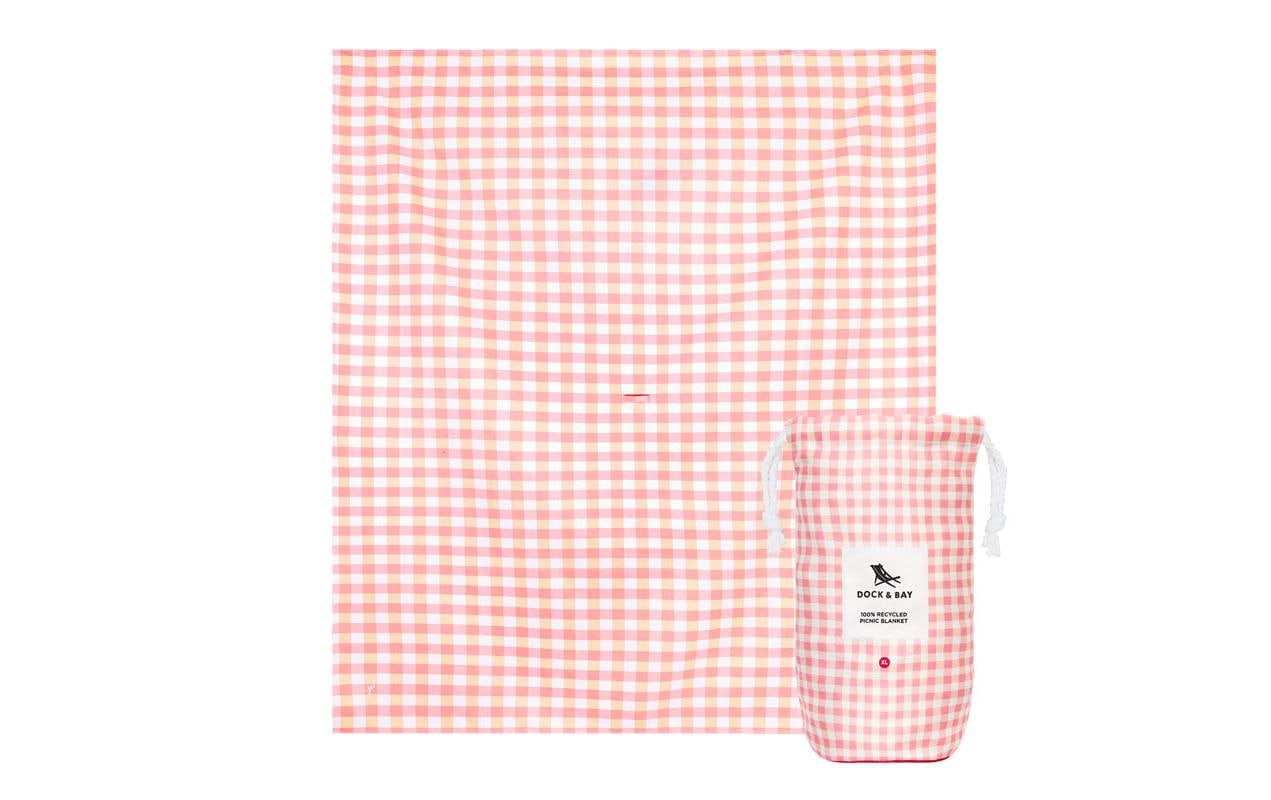 Dock & Bay Picknickdecke Strawberry & Cream 170 x 240 cm