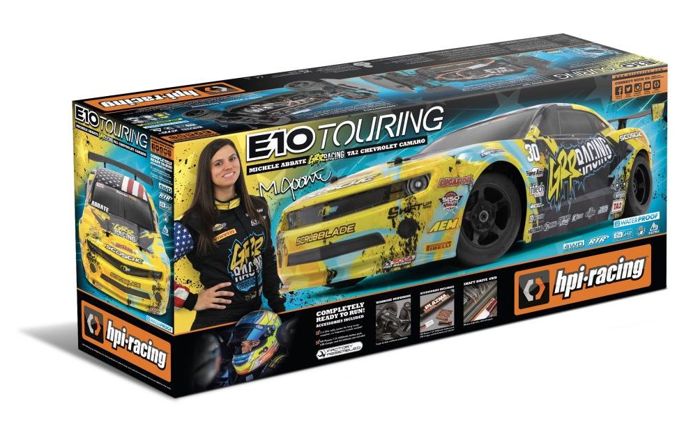 HPI Tourenwagen E10 TA2 Camaro Michele Abbate, 4WD 1:10, RTR