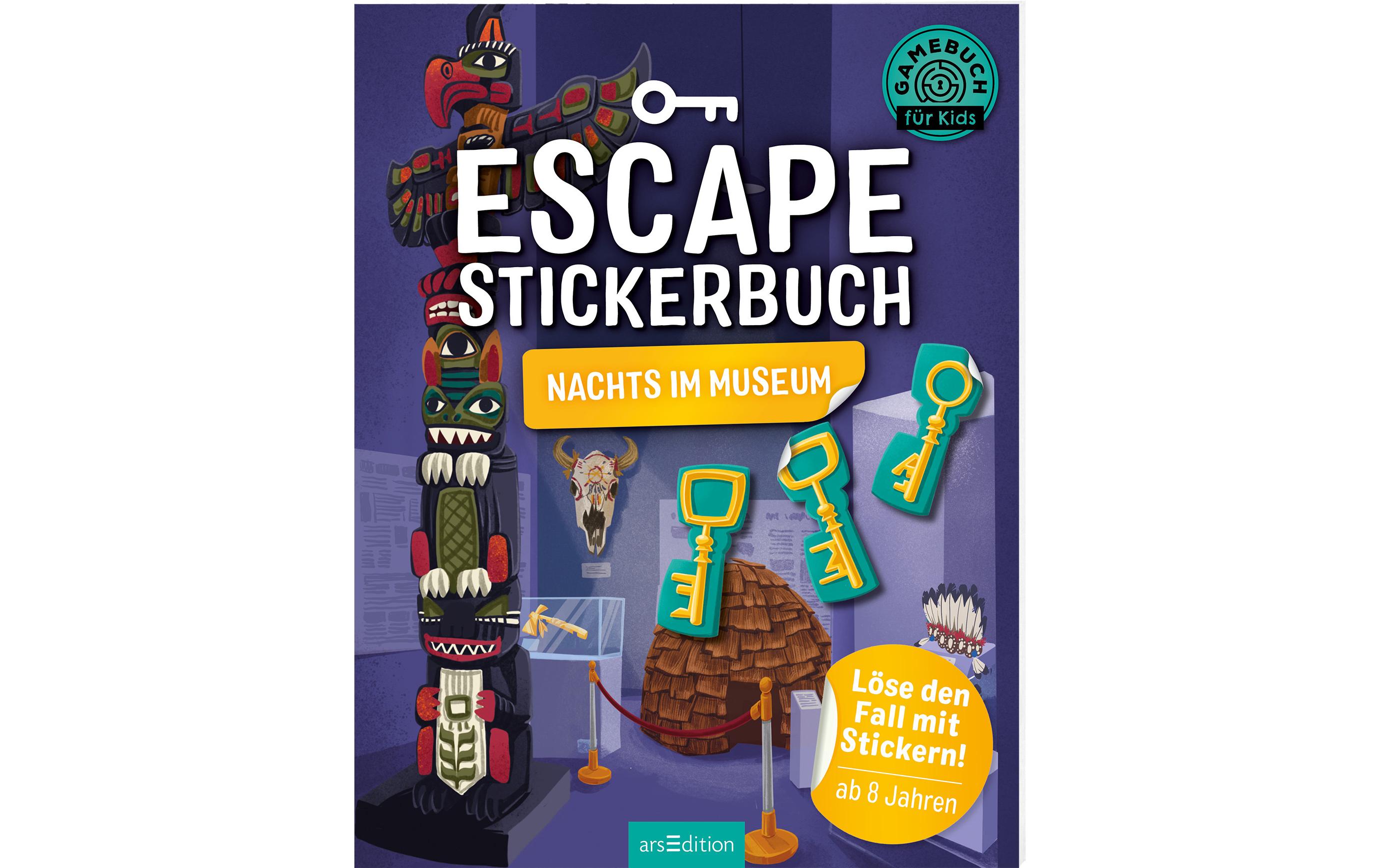 Buchzentrum Escape-Stickerbuch: Nachts im Museum 32 Seiten