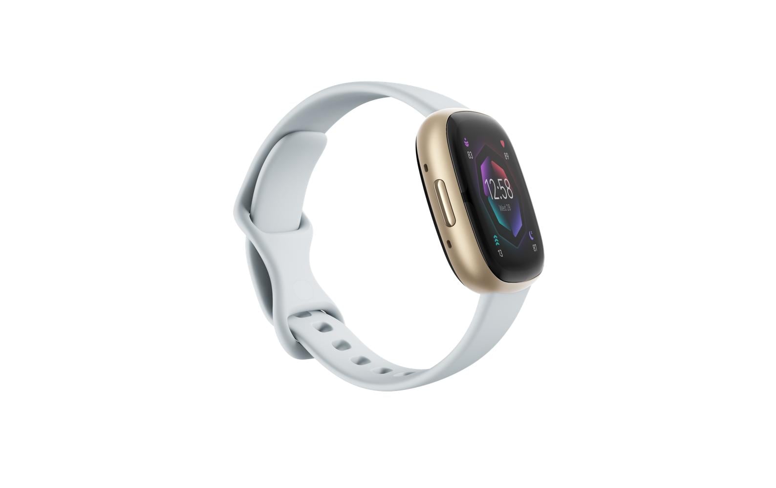 Fitbit Sense 2 Smartwatch Hellblau/Gold