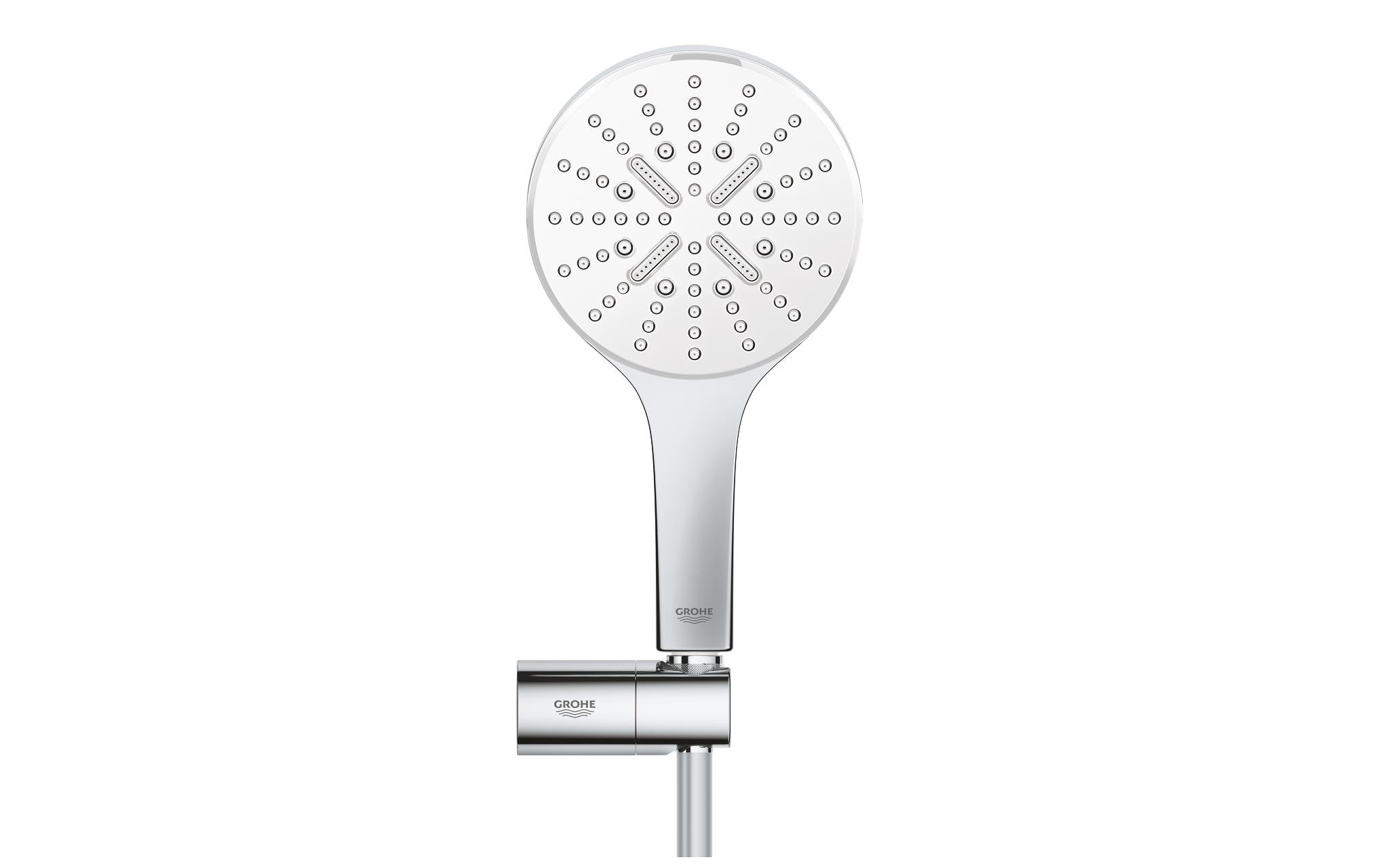 GROHE Duschbrausen-Set Rainshower Smartactive 130 Moon White