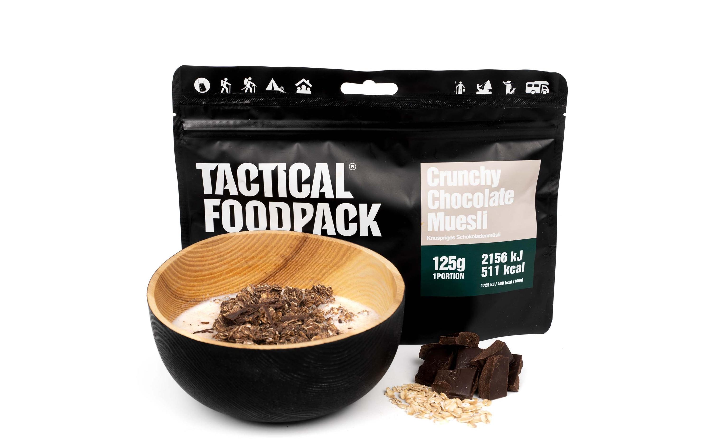 Tactical Foodpack Frühstück Crunchy Chocolate Muesli