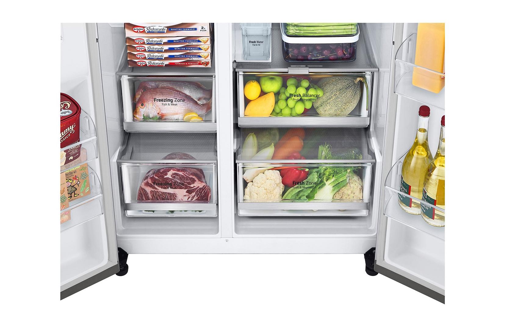 LG Foodcenter GSJV71PZLE Platinum Silver