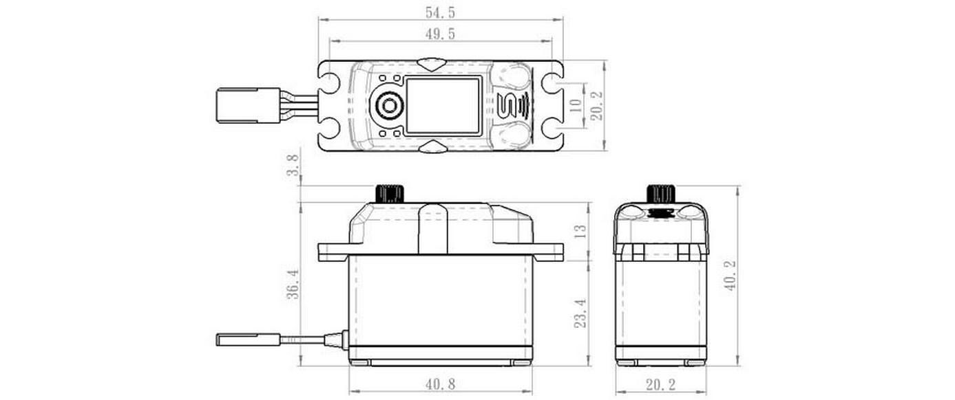 Savöx Standard Servo SA-1283SG+ 30 kg, 0.13 s, Digital