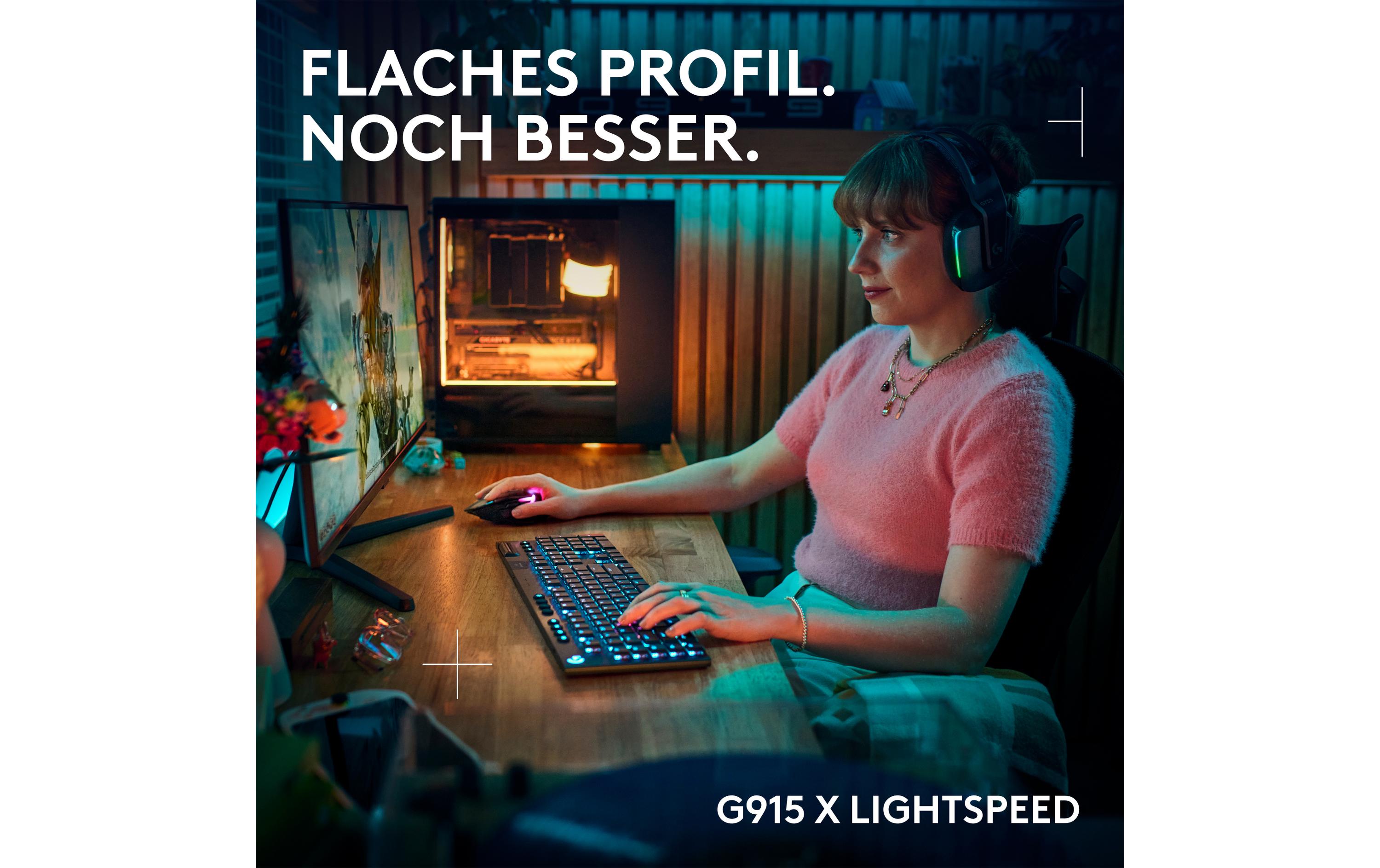 Logitech Gaming-Tastatur G915 X Lightspeed GL Tactile