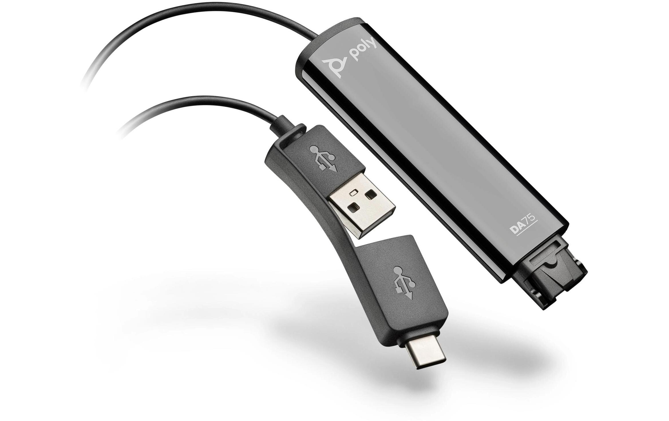 Poly Adapter DA75 USB-A / USB-C - QD