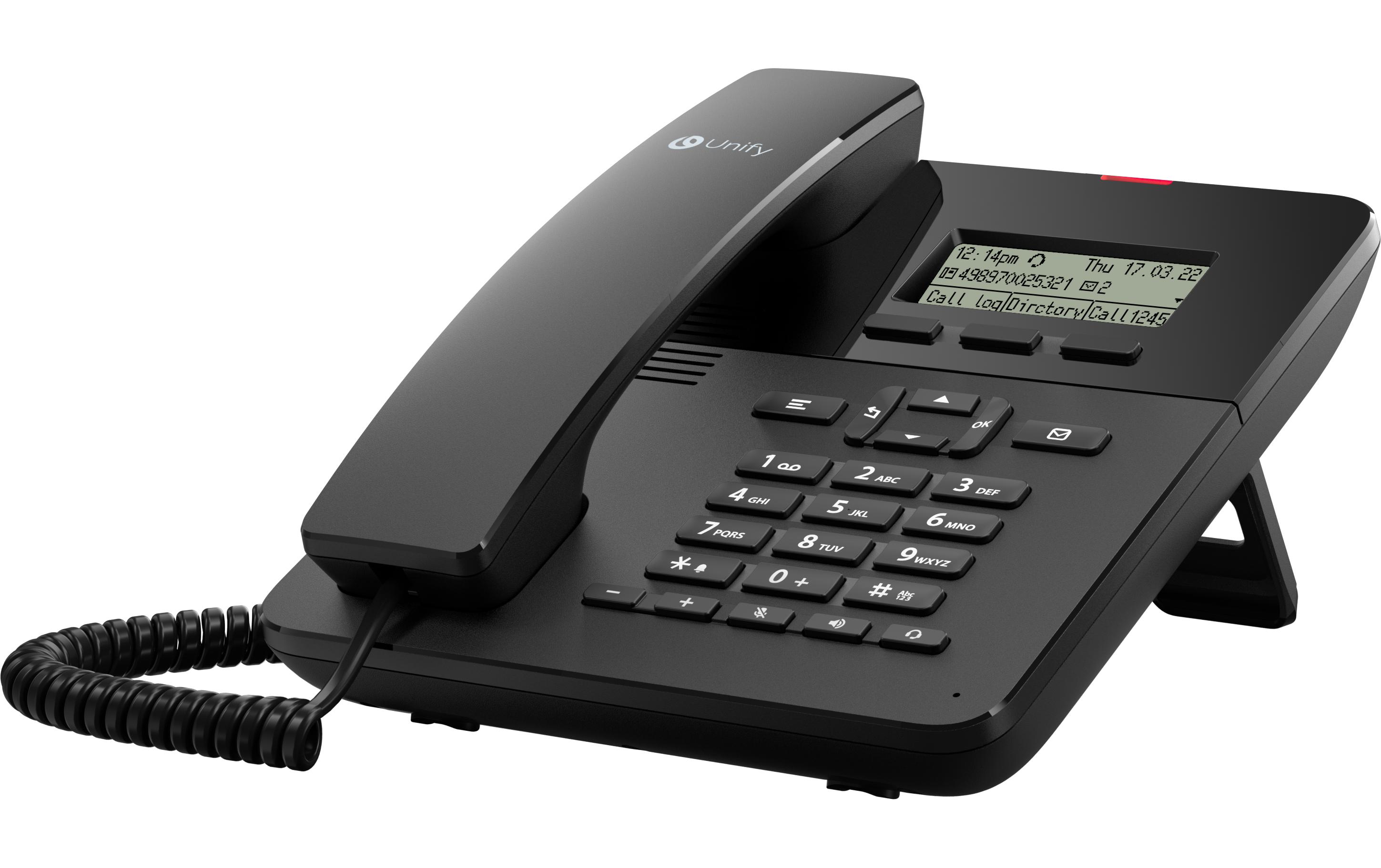 UNIFY SIP Tischtelefon OpenScape CP110 Schwarz