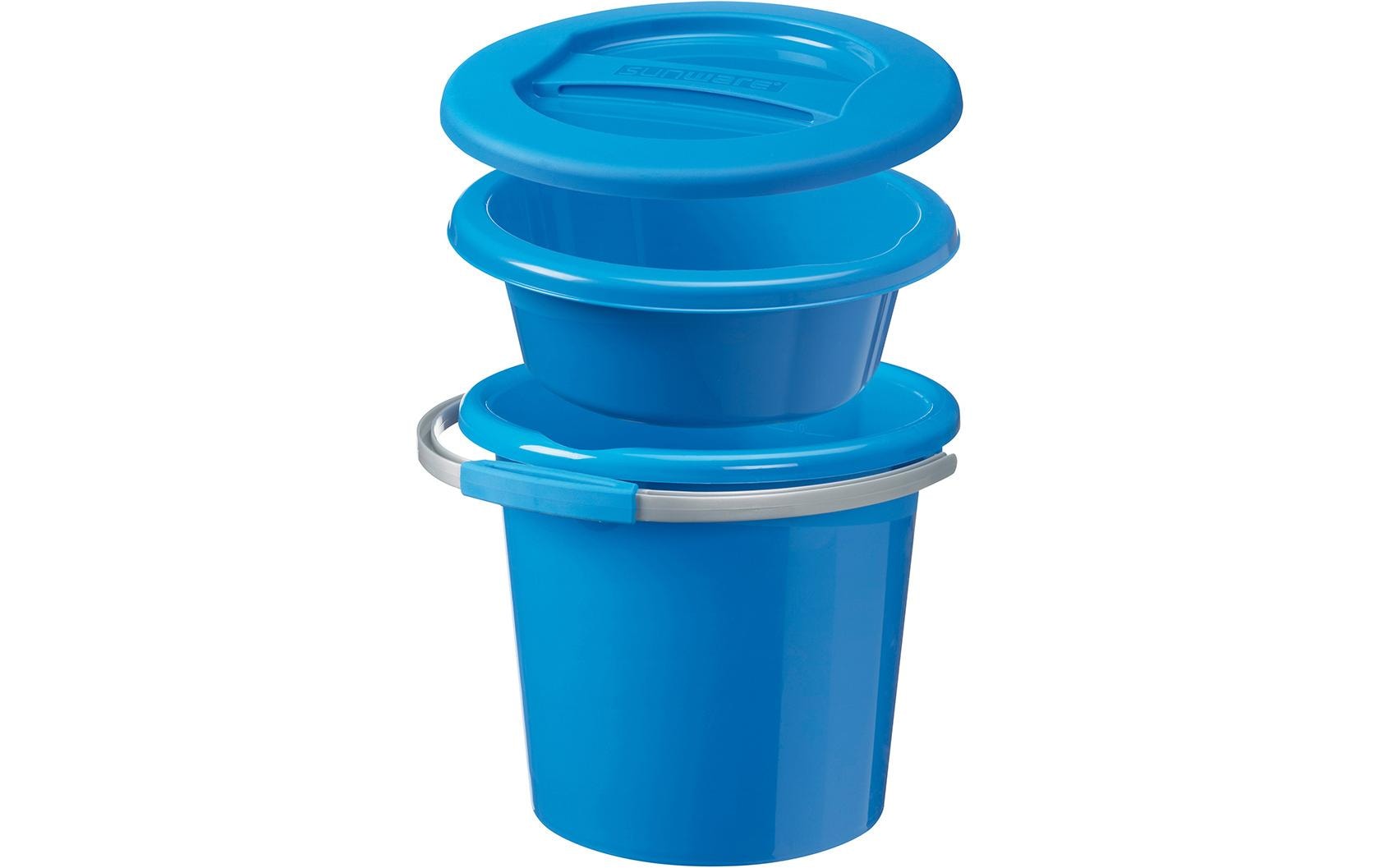 Sigma Home Putzeimer Water-Line 3-teilig 12 l, Blau