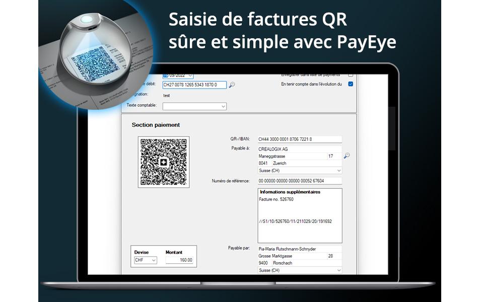 Crealogix Belegleser PayEye Swiss QR Code Reader