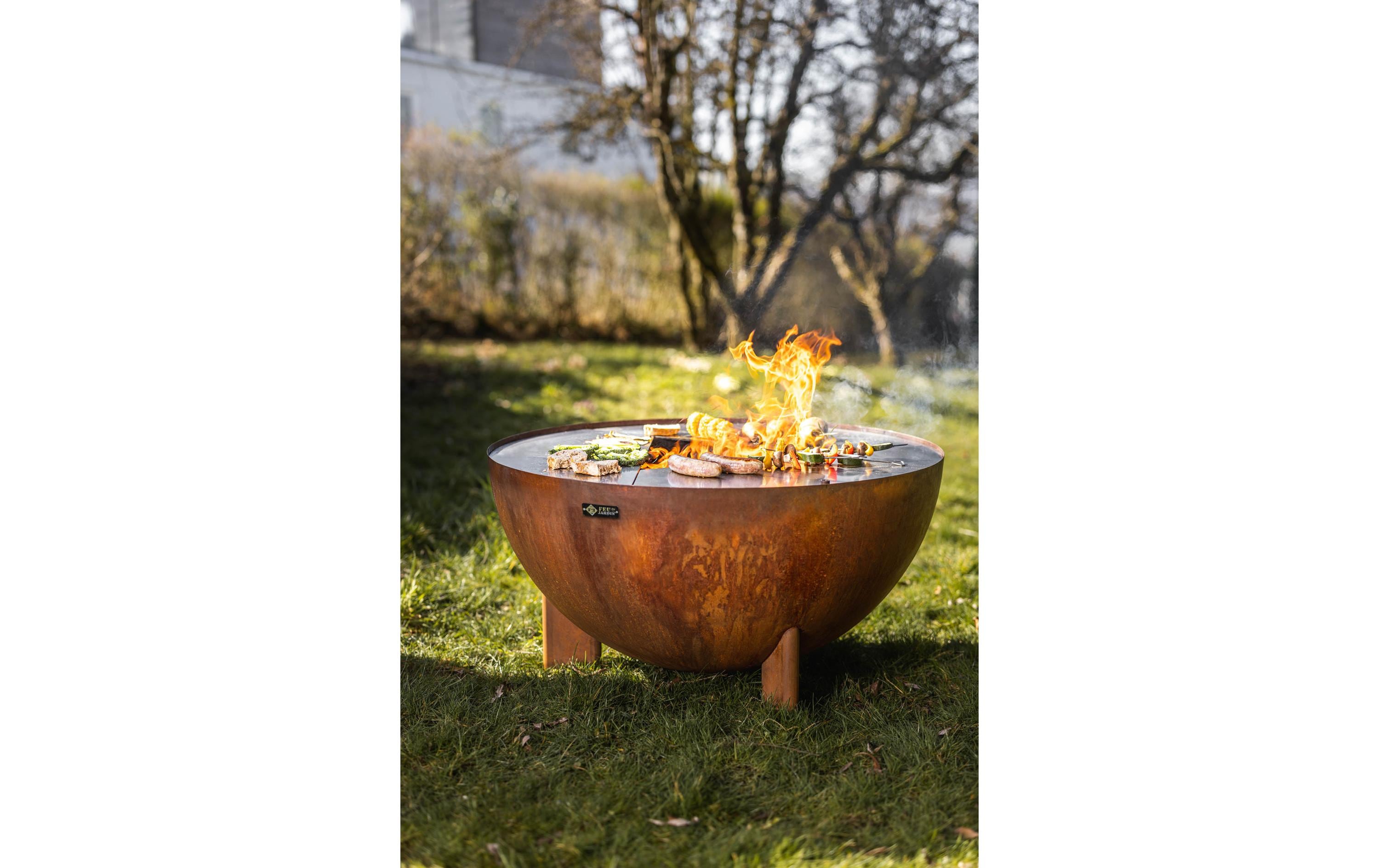 FEU DU JARDIN Feuerstelle Tria, Ø 98 cm, Rost