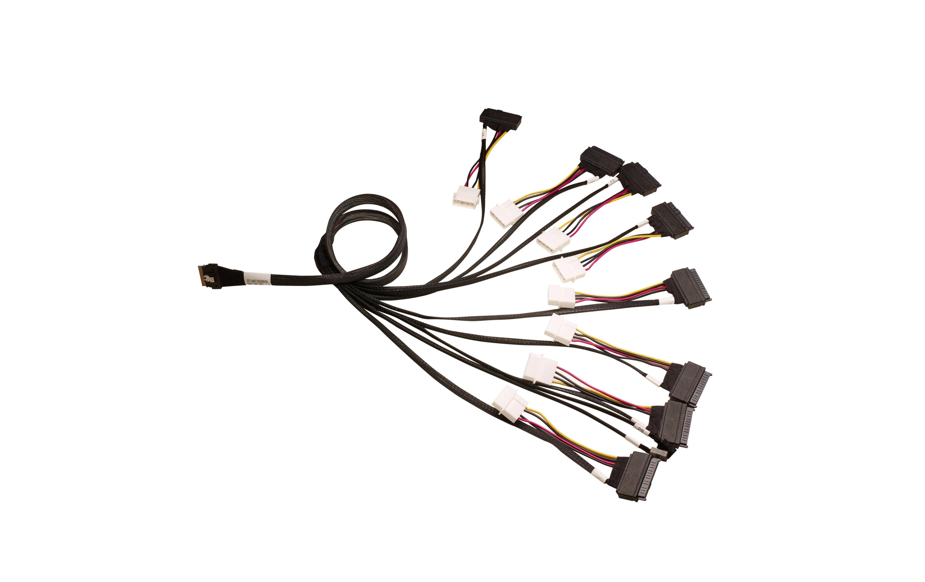 Broadcom SAS-Kabel SFF-8654 - 8x SFF-8639, 100 cm