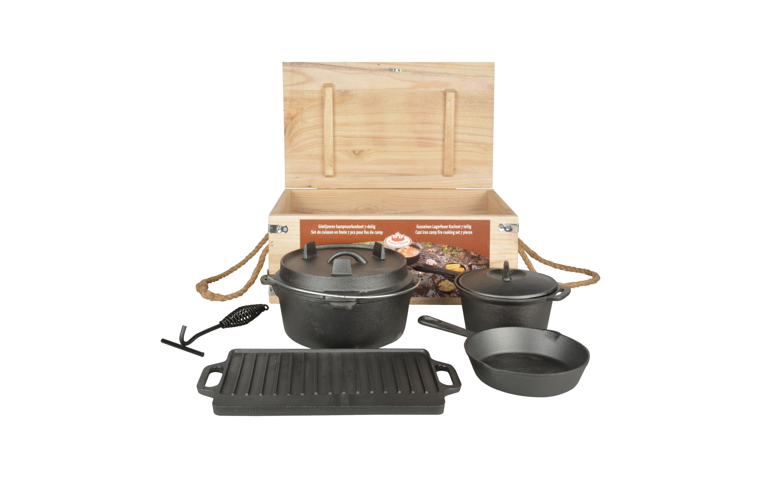 Esschert Design Grillpfanne-/Topf-Set Dutch, 7-teilig