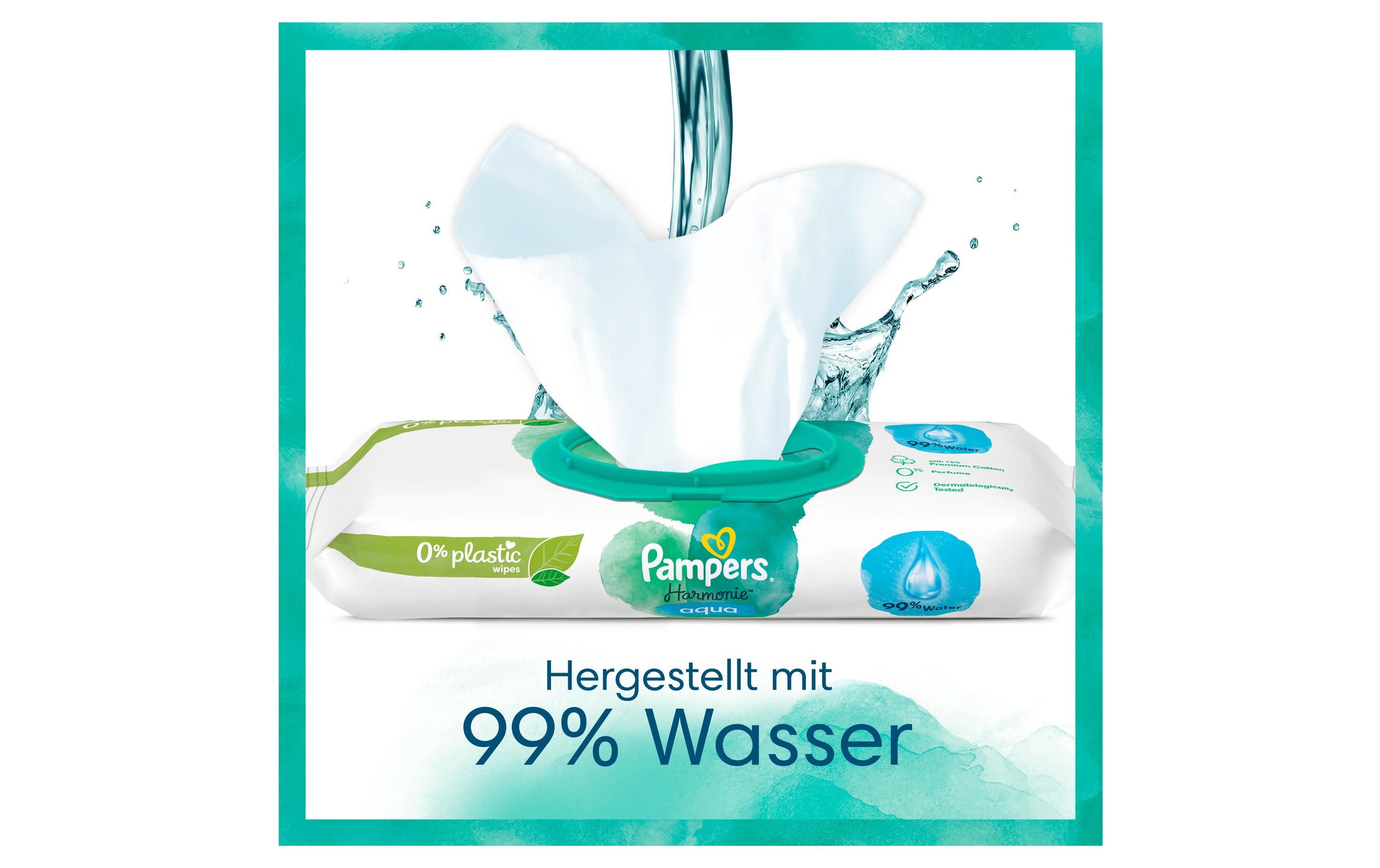 Pampers Feuchttücher Harmonie Aqua Giga Pack 24 x 48 Stk.