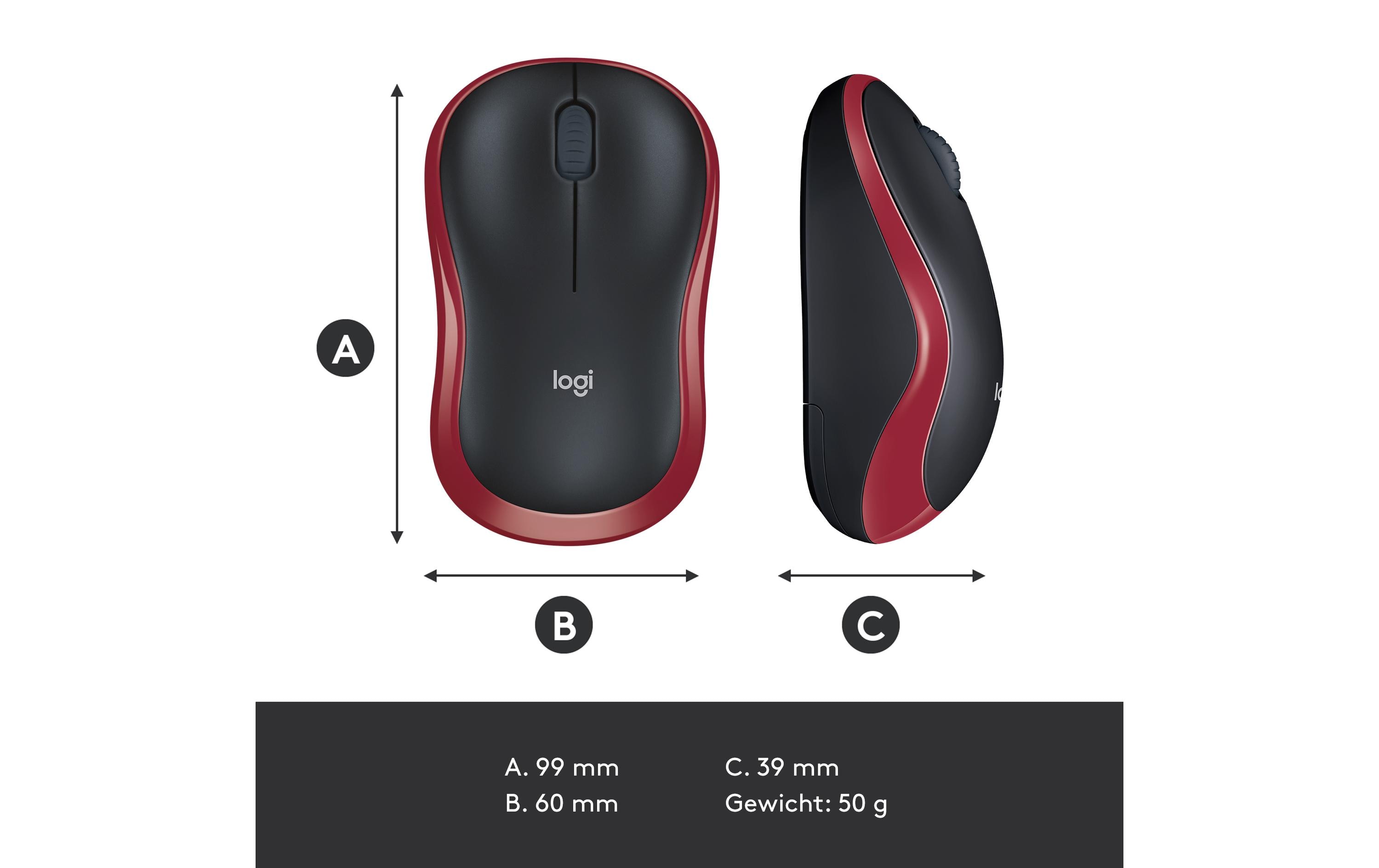 Logitech Maus M185 Wireless