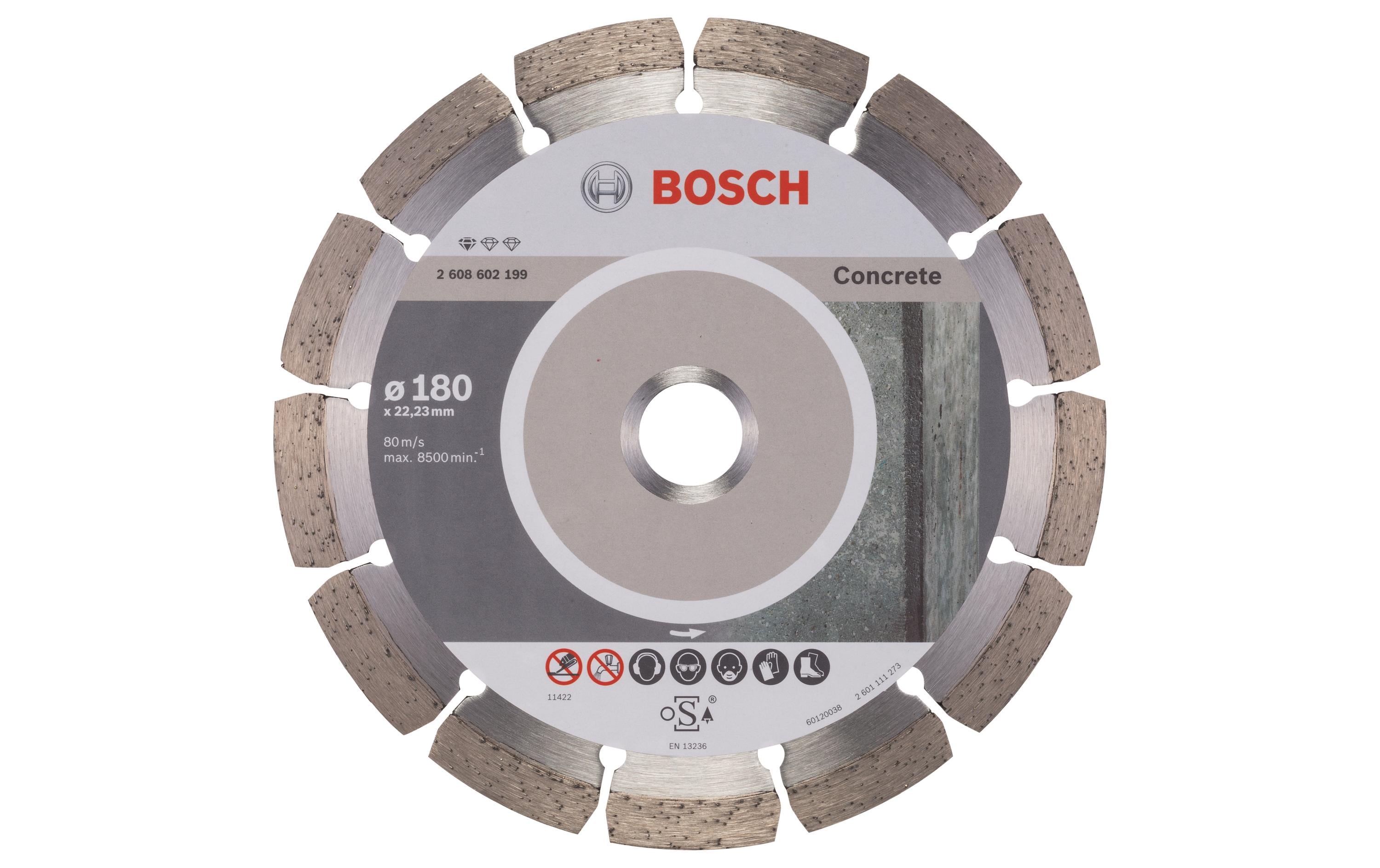 Bosch Professional Diamanttrennscheibe Standard for Concrete, 180 x 2 x 10 mm