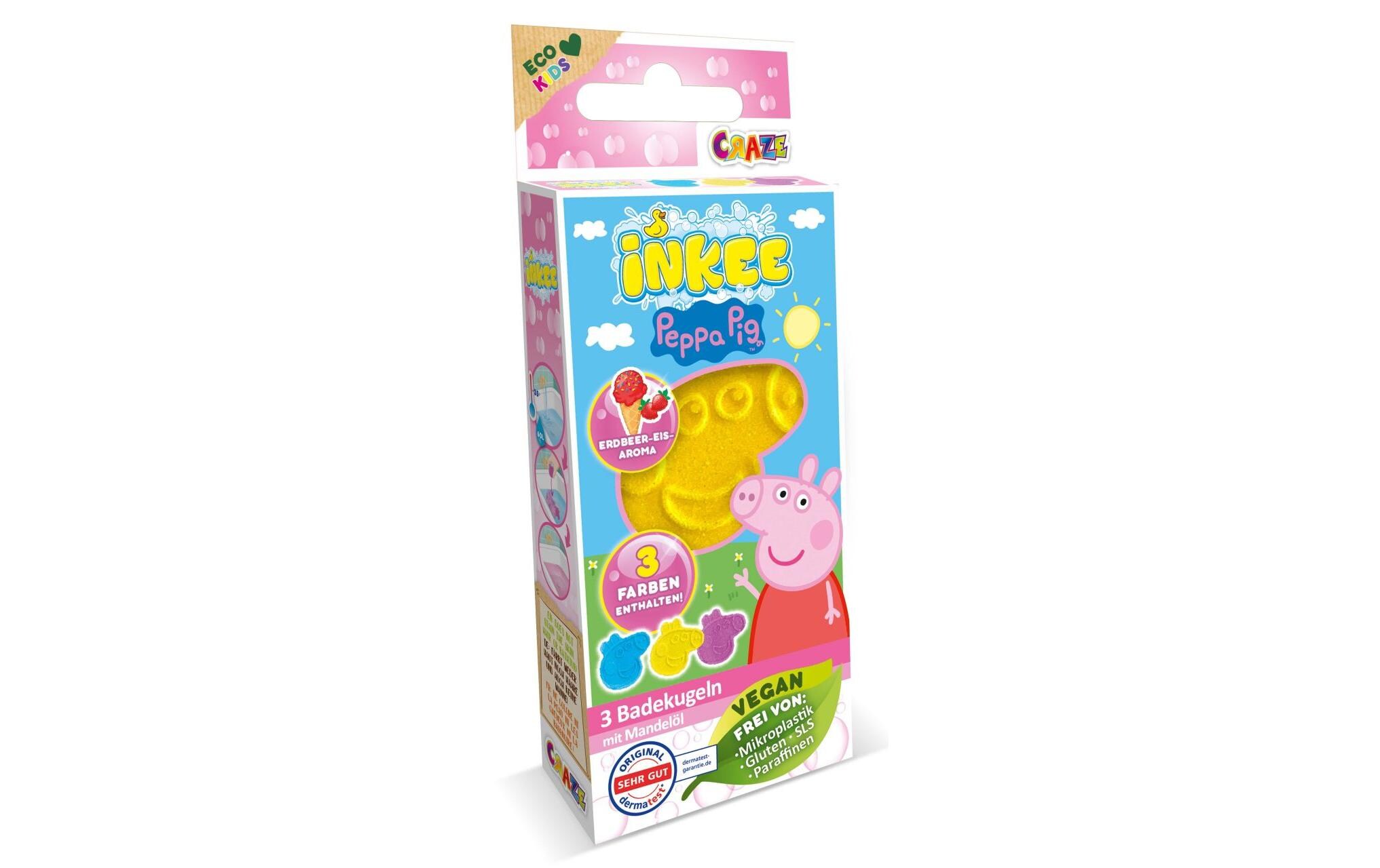 Craze Badespass Inkee Badebomben Peppa Pig 3er-Set