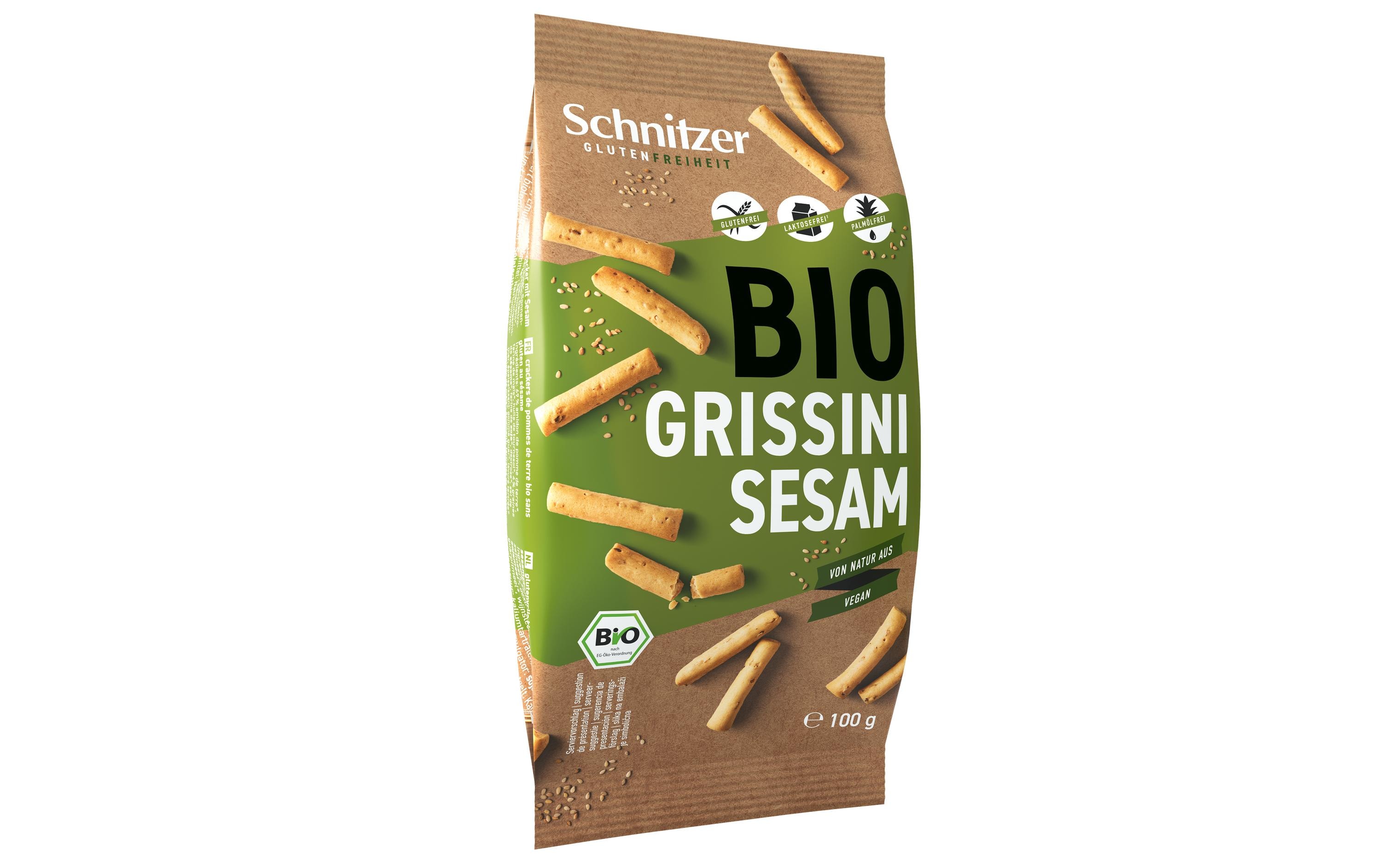 Schnitzer Apéro Bio Sesam Grissini 100 g