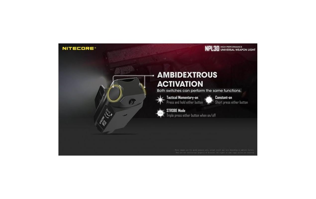 Nitecore Waffenleuchte NPL30 1200 lm