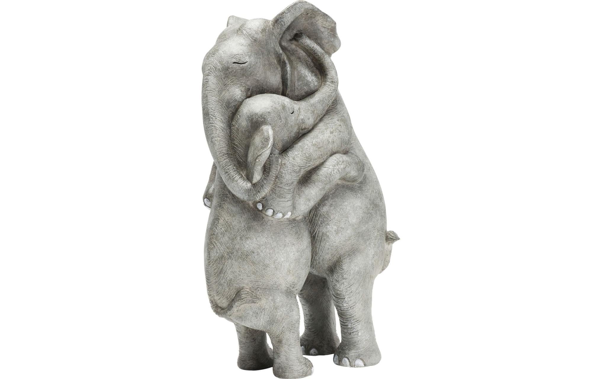 Kare Dekofigur Elephant Hug Grau