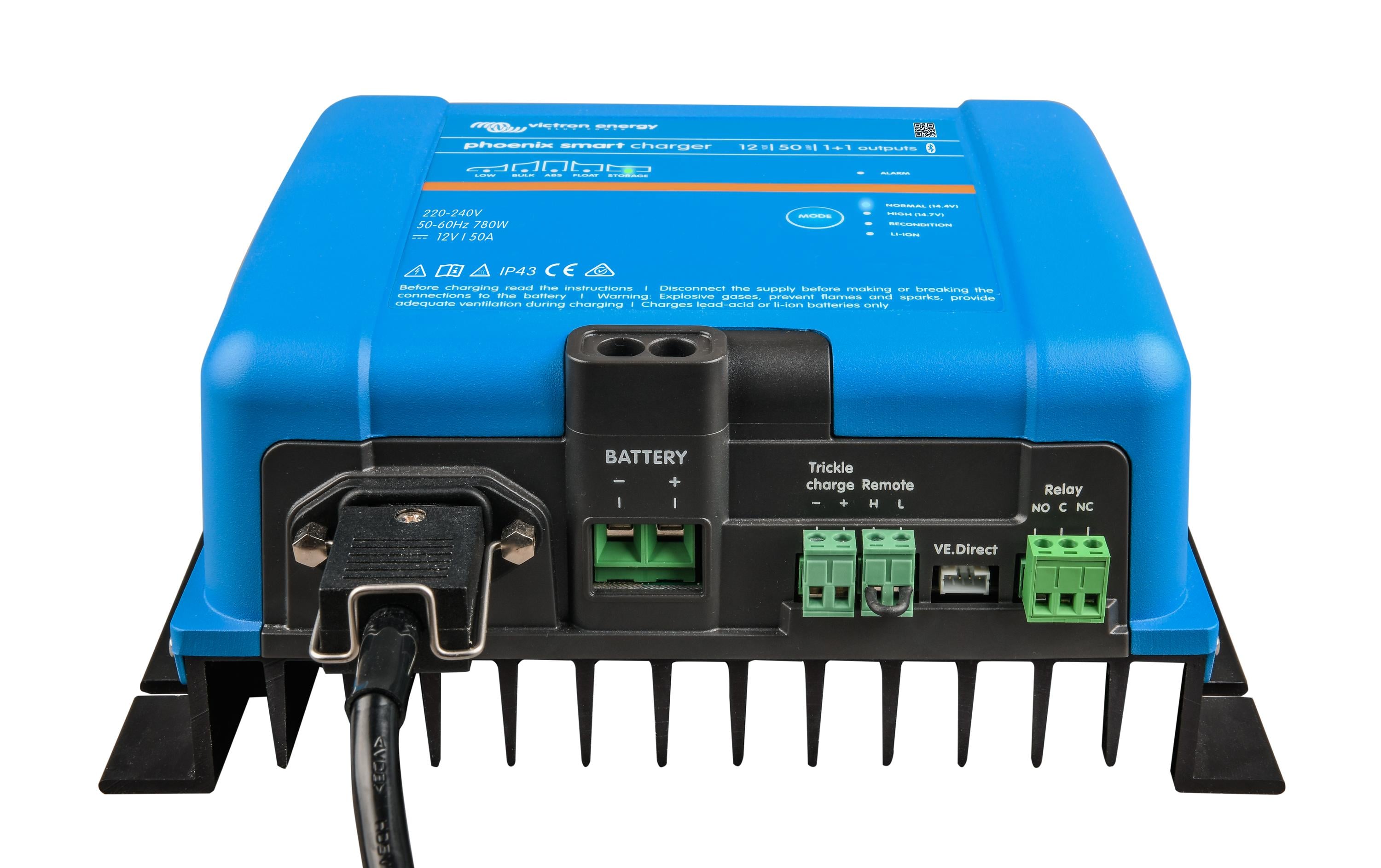 Victron Batterieladegerät Phoenix Smart IP43 1+1, 12 V 50A