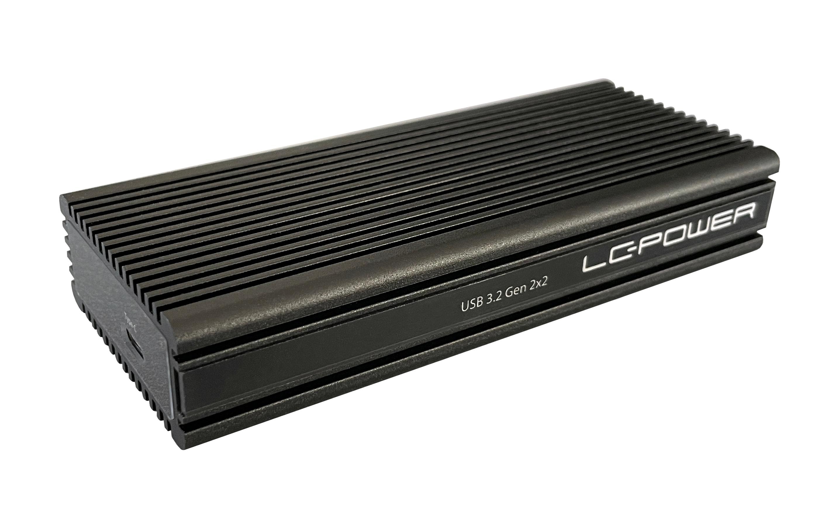 LC-Power Externes Gehäuse LC-M2-C-NVME-2x2 M.2