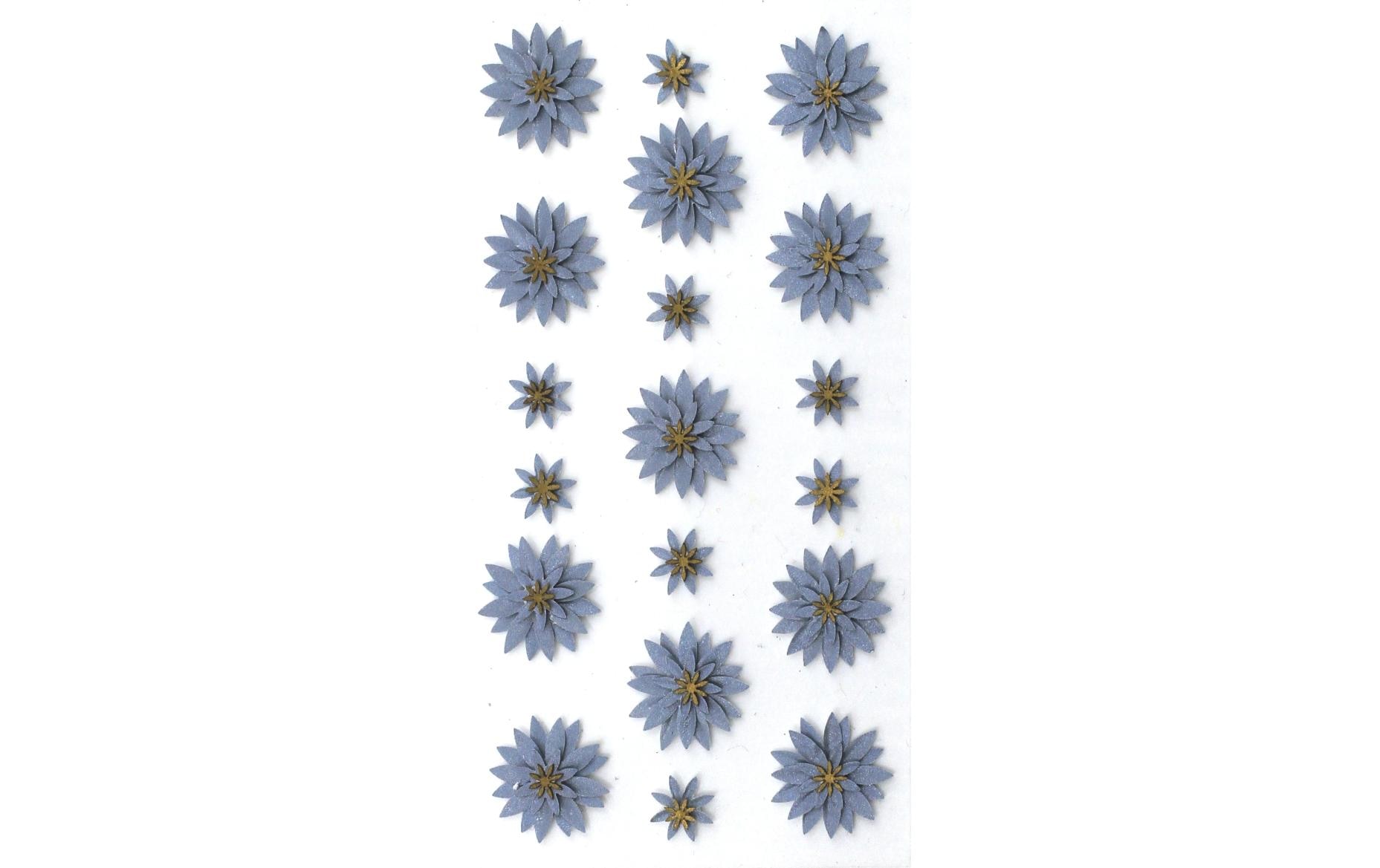 Artoz Motivsticker Blume 1 Blatt, Blau