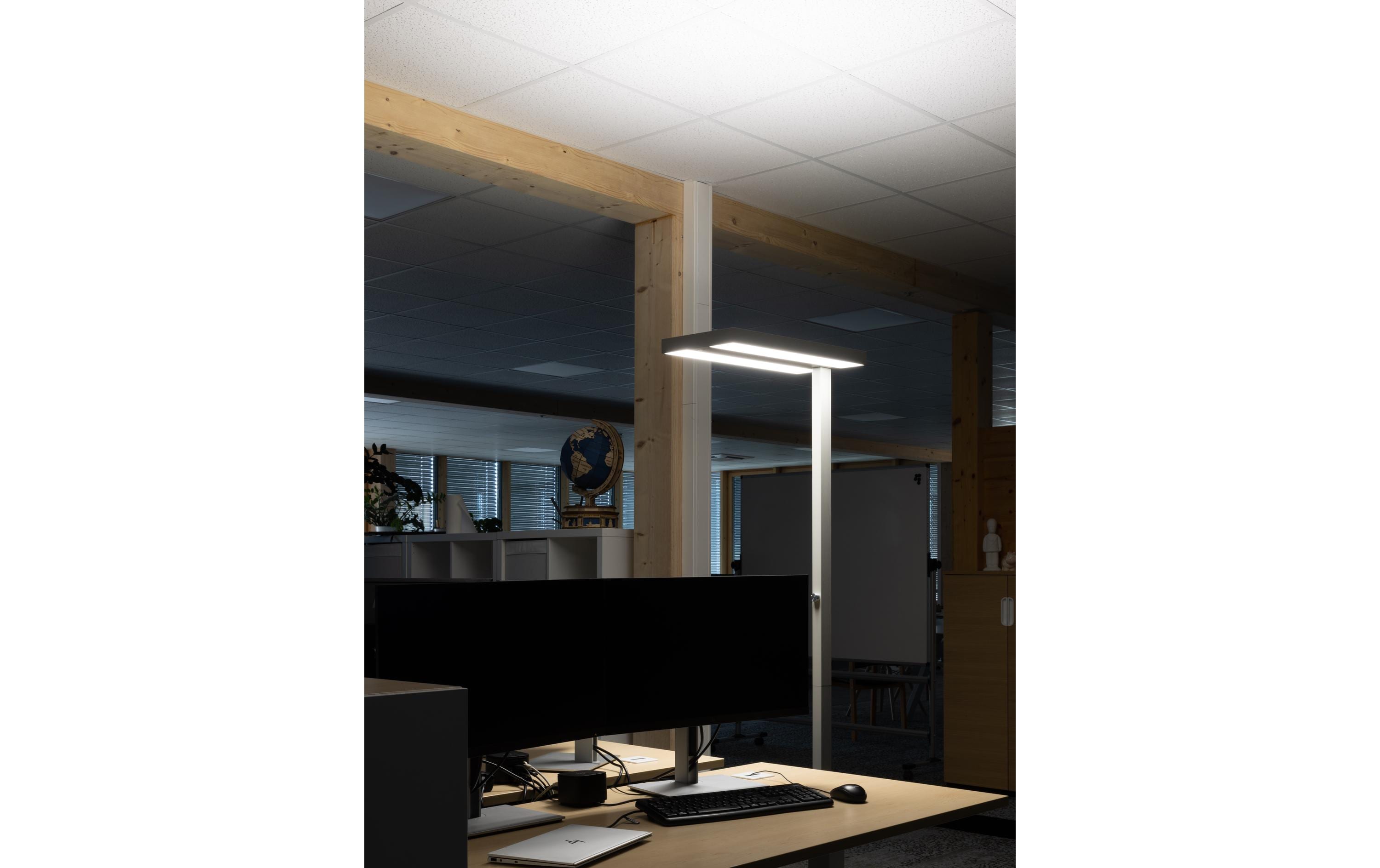 Office Focus Bürostehleuchte LED 80 W, Grau