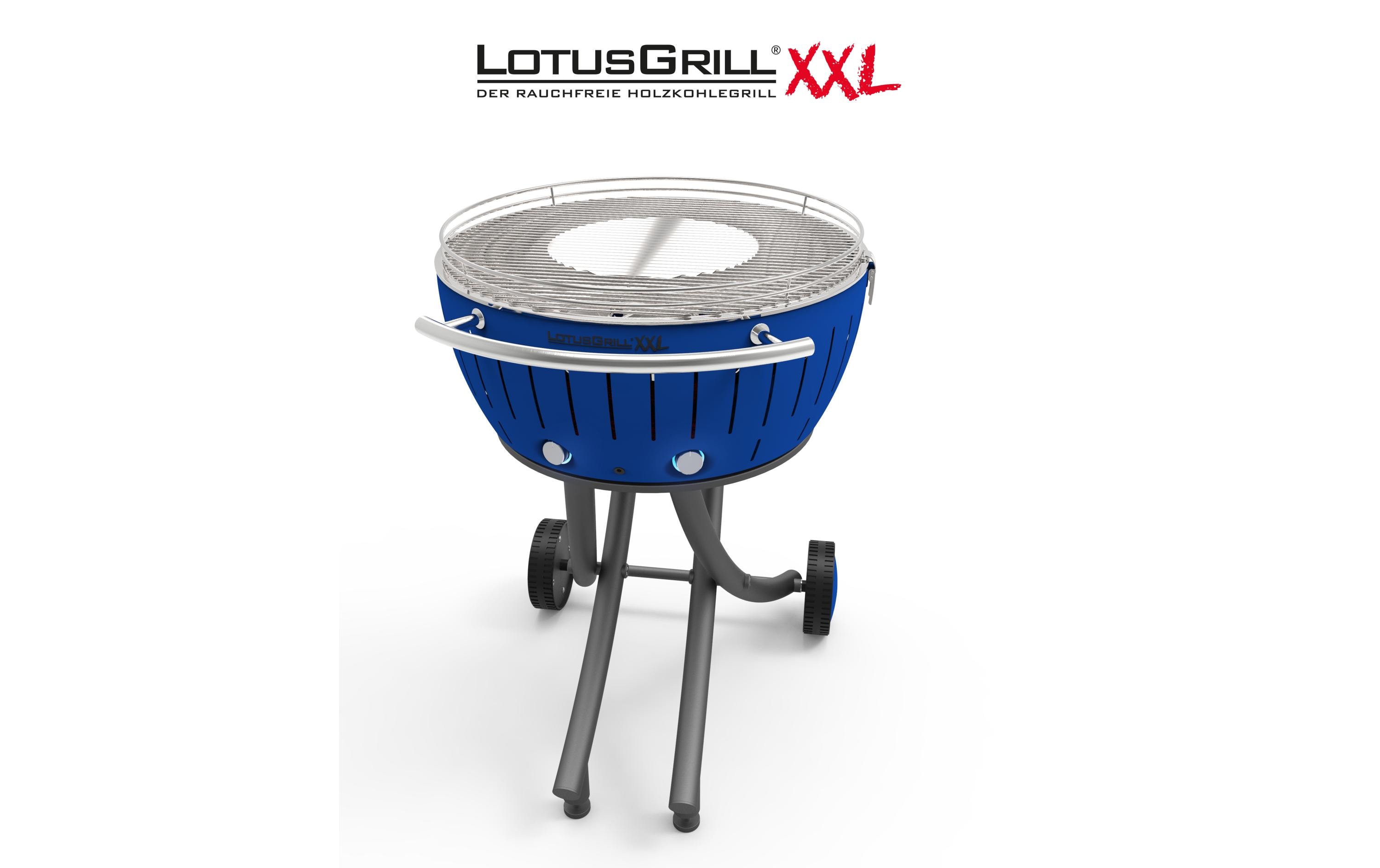 LotusGrill Holzkohlegrill XXL Tiefblau