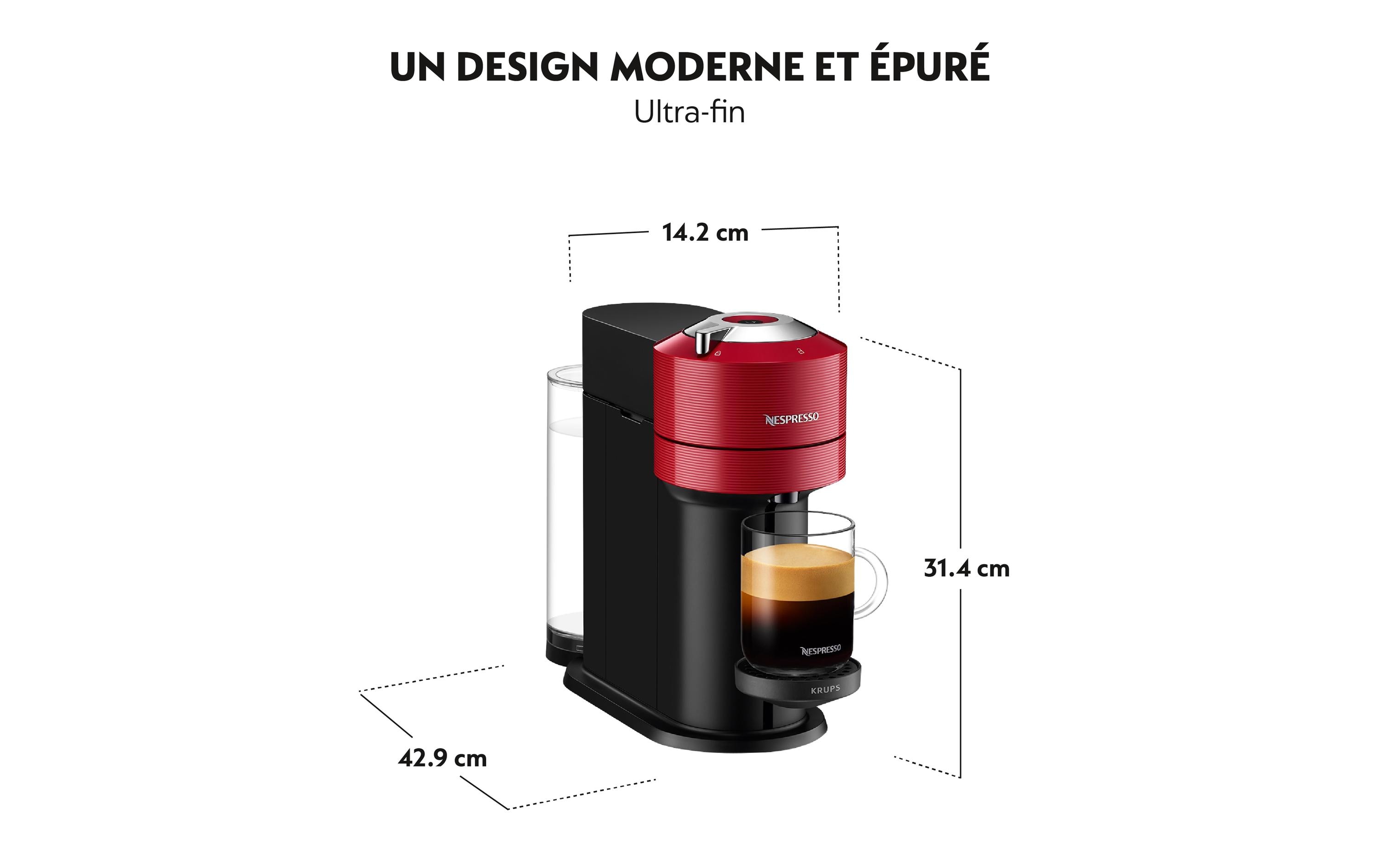 Krups Kaffeemaschine Nespresso Vertuo Next XN9105 Rot