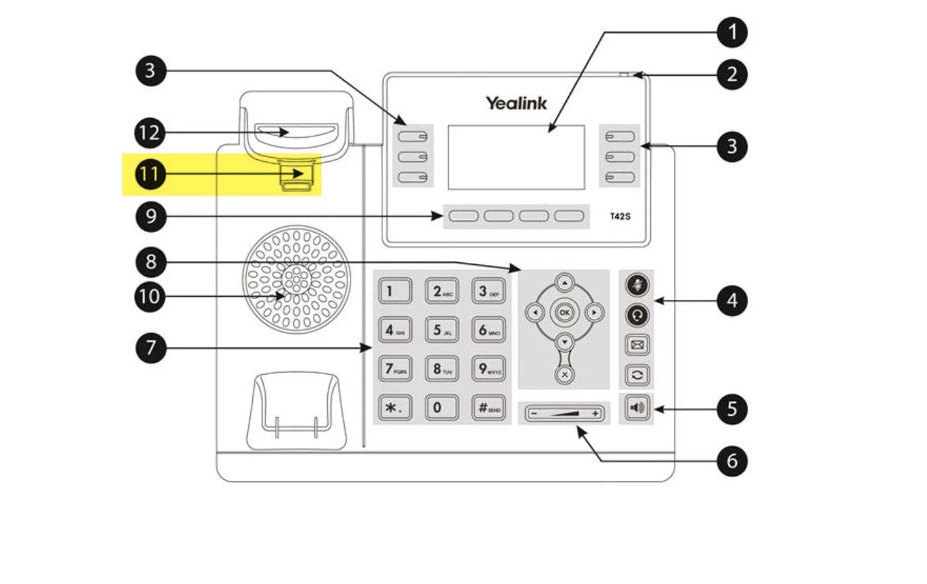 Yealink Hörerhalterung WMC-T4x zu allen T4x Telefone