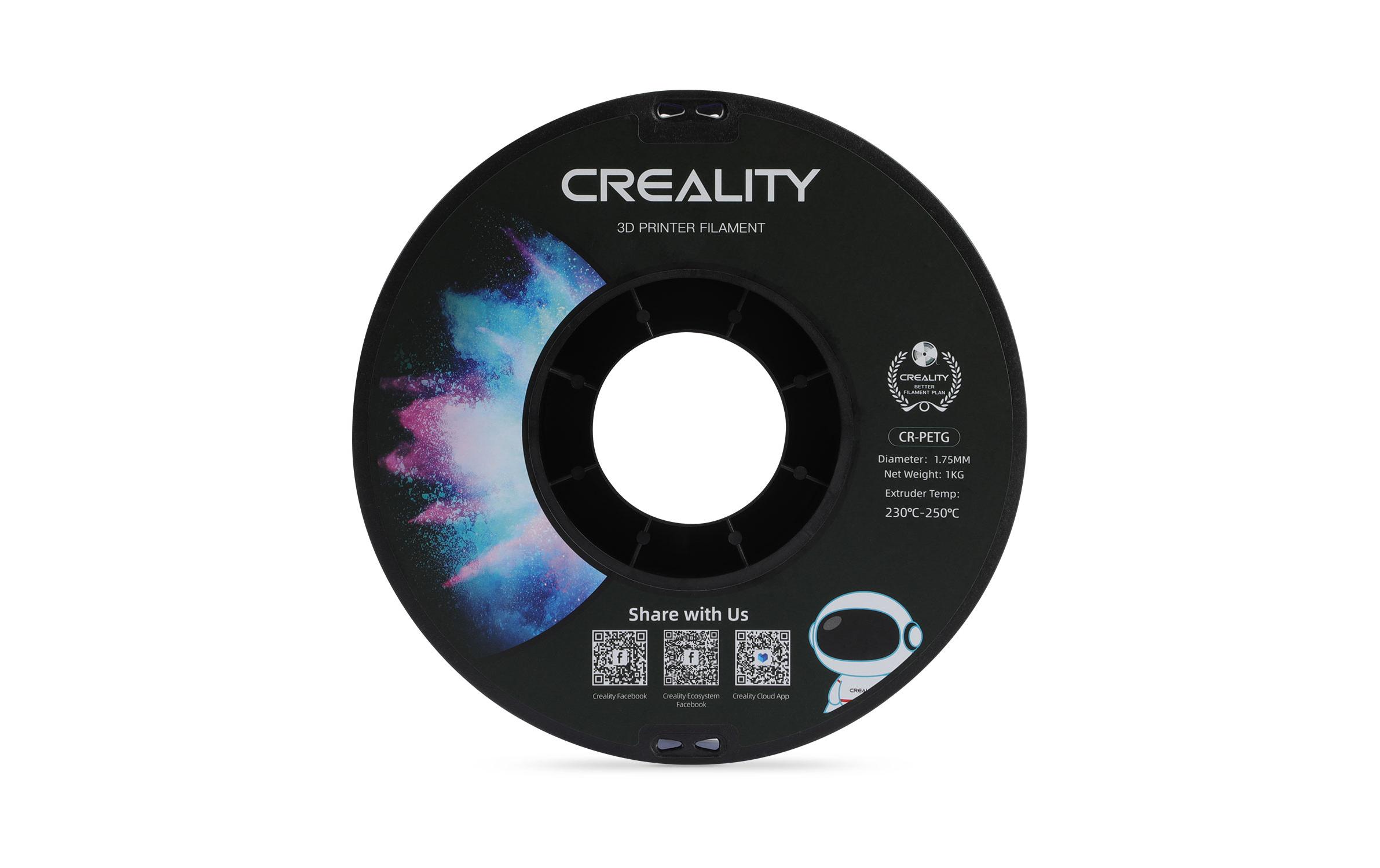 Creality Filament PETG, Schwarz, 1.75 mm, 1 kg