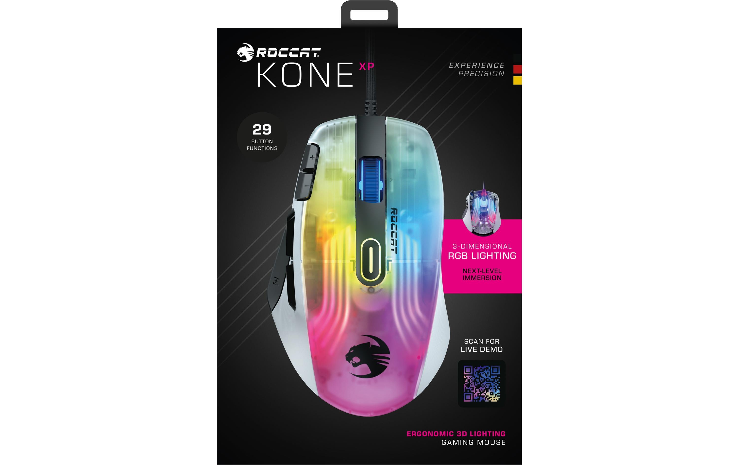 Roccat Gaming-Maus Kone XP Weiss