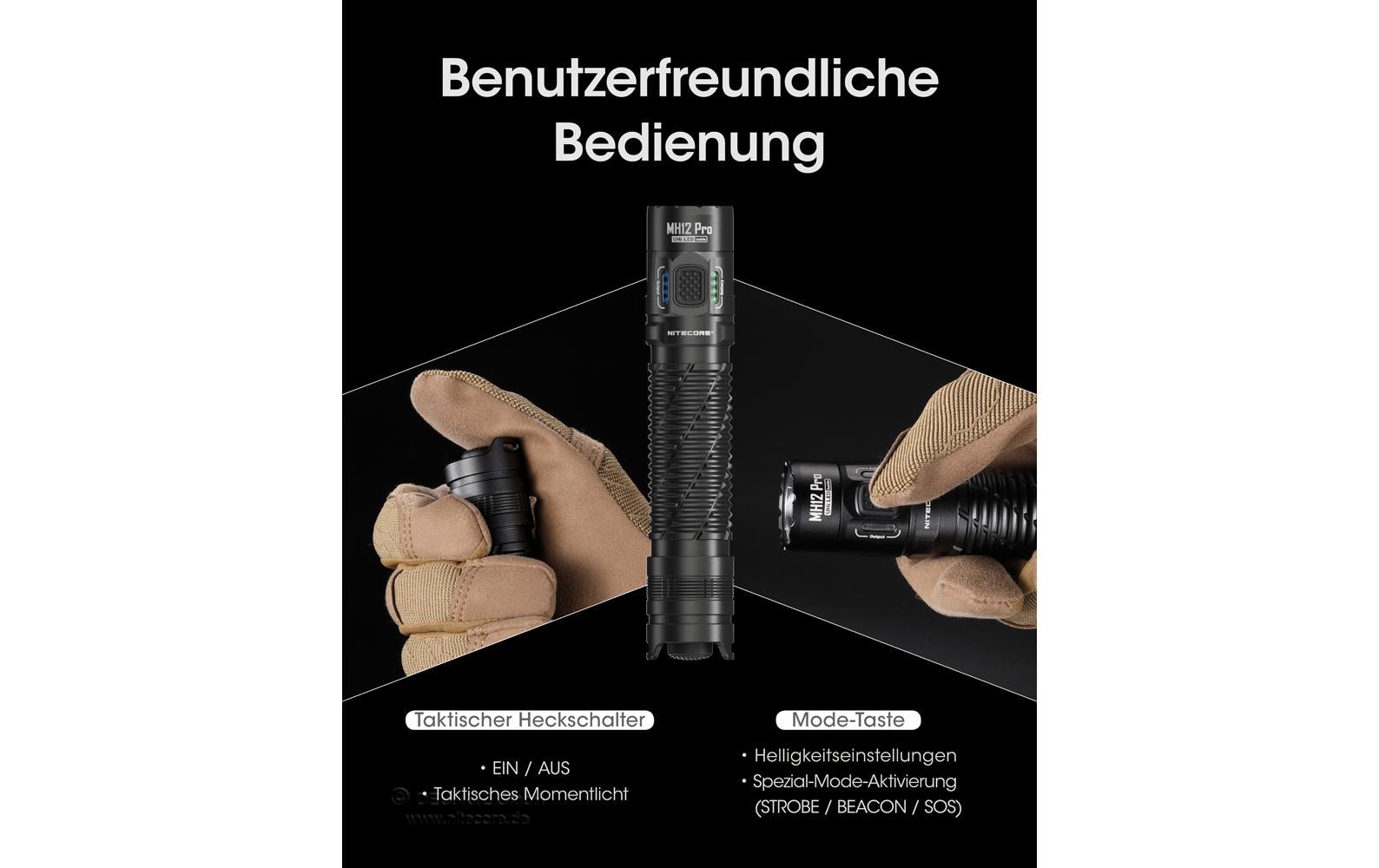 Nitecore Taschenlampe MH12 Pro 3300 lm